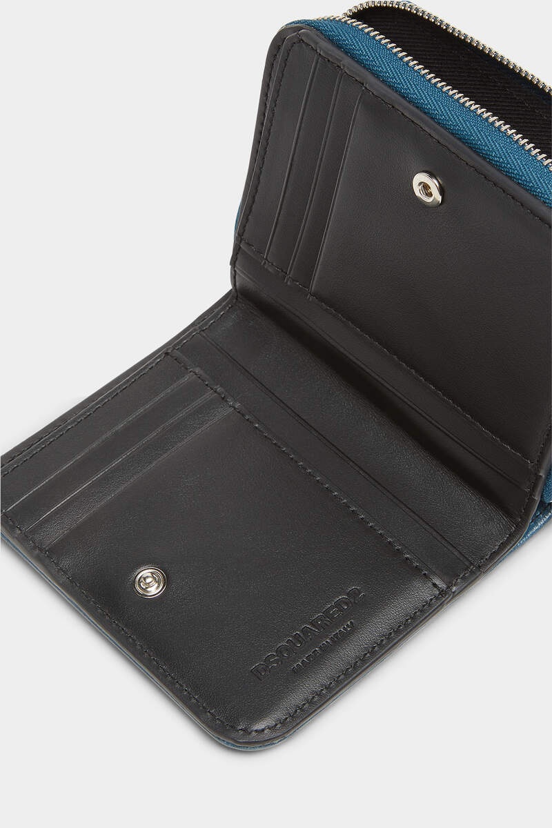 GOTHIC DSQUARED2 LEATHER ZIP WALLET - 5