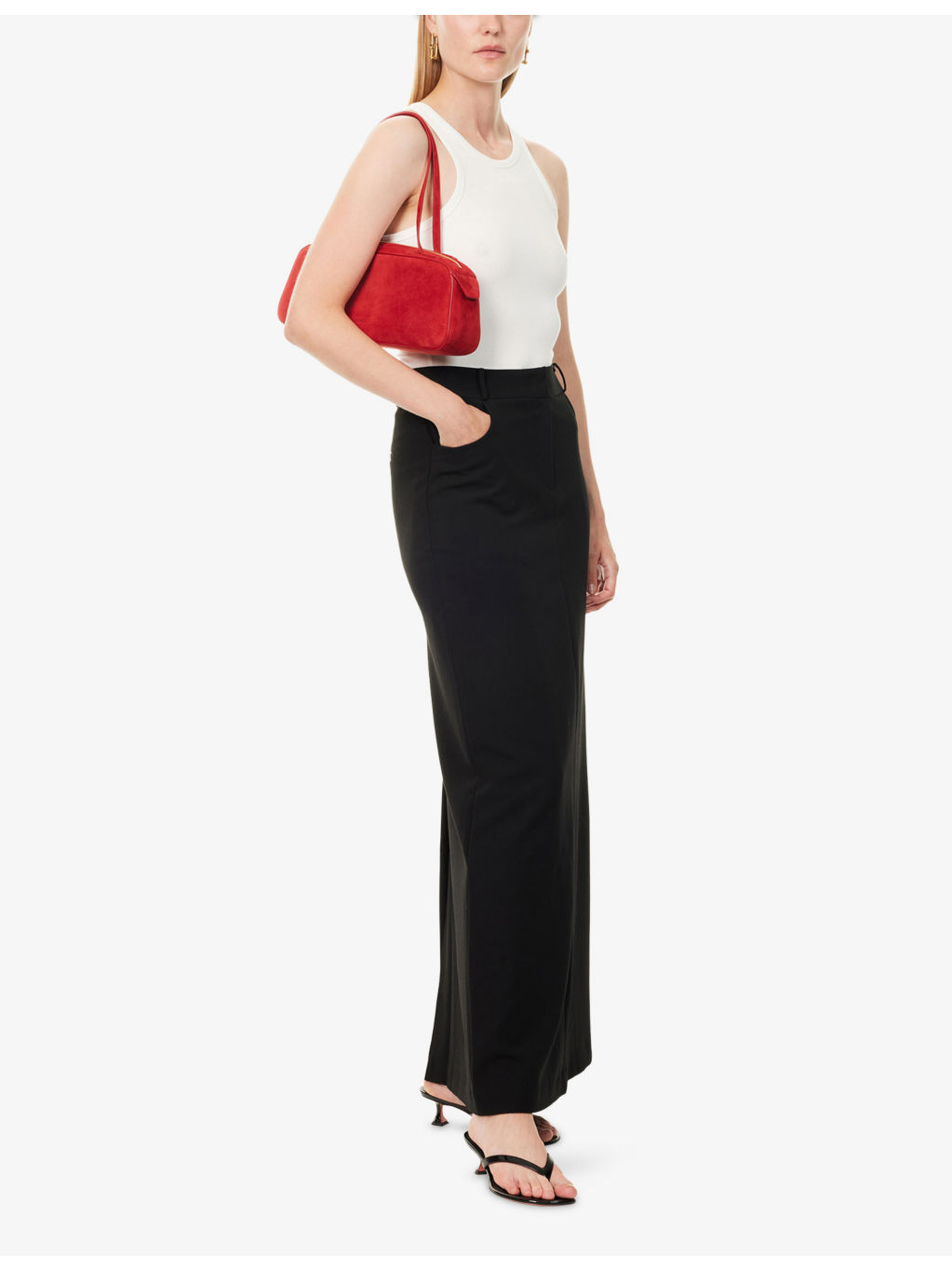 Malvo Long Woven Pencil Skirt - 2