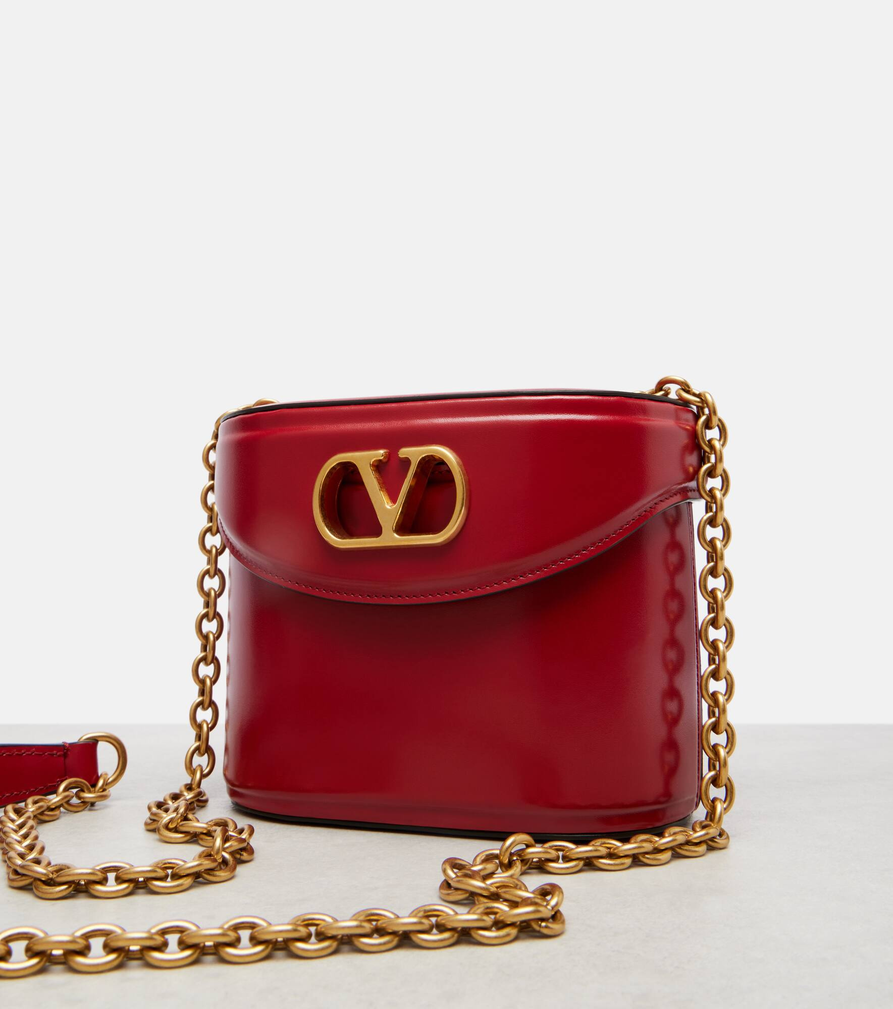 Vain VLogo patent leather vanity bag - 6