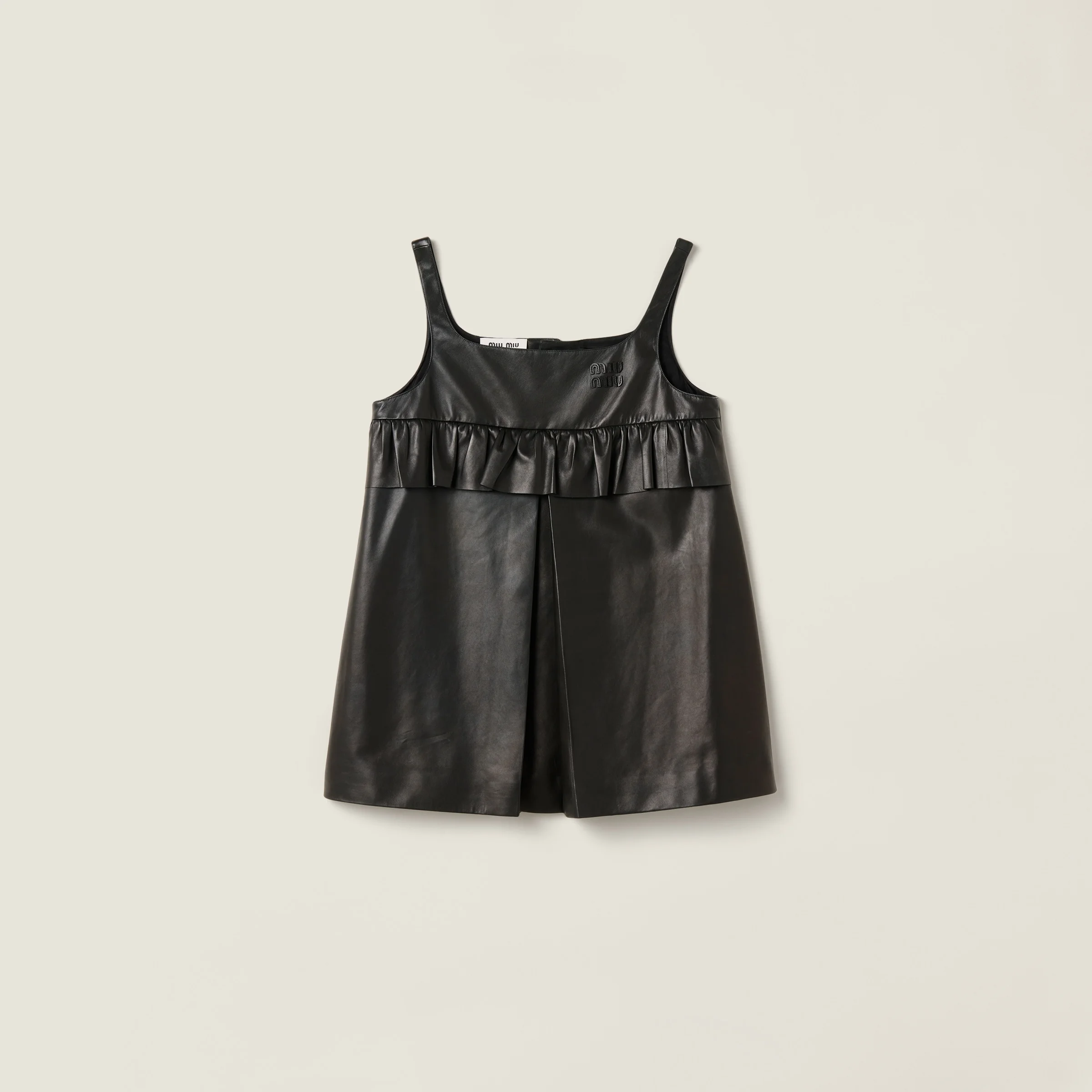 Nappa leather mini-dress - 1