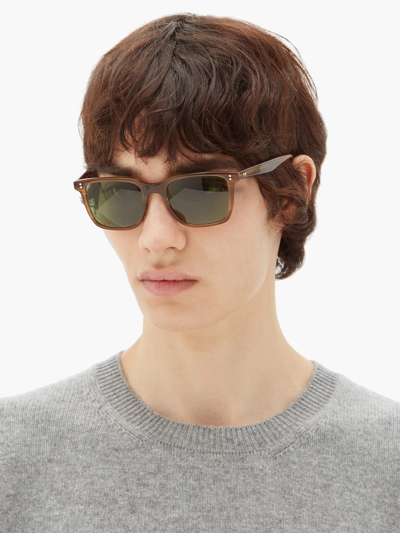 Lachman square acetate sunglasses - 2