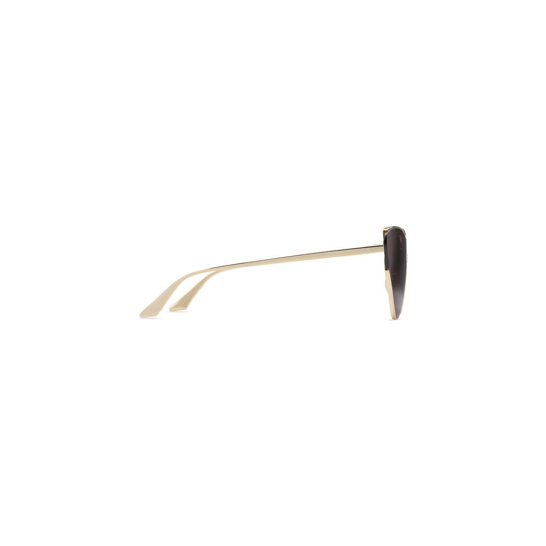 Shield 2.0 Cat Sunglasses  in Gold - 4