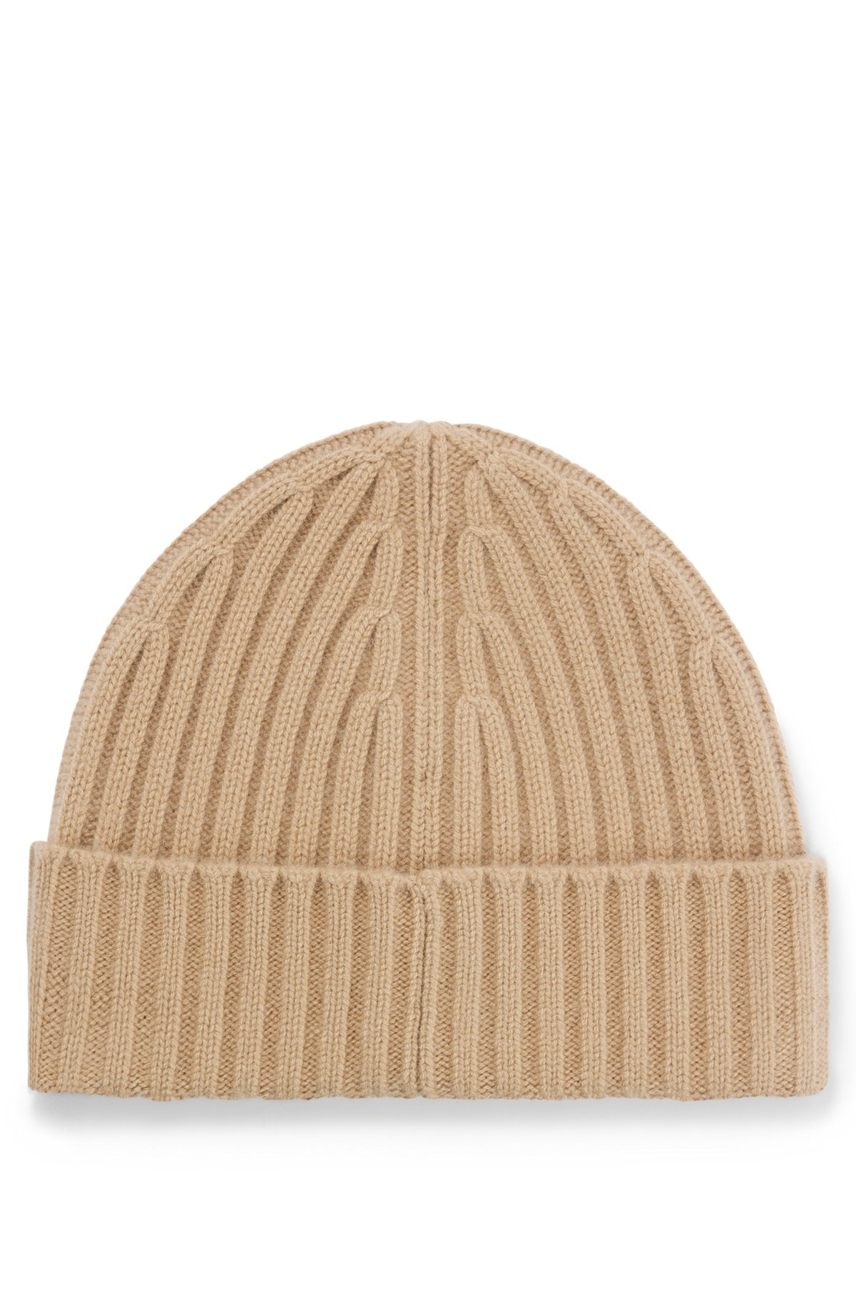 RIBBED BEANIE HAT IN CASHMERE 2