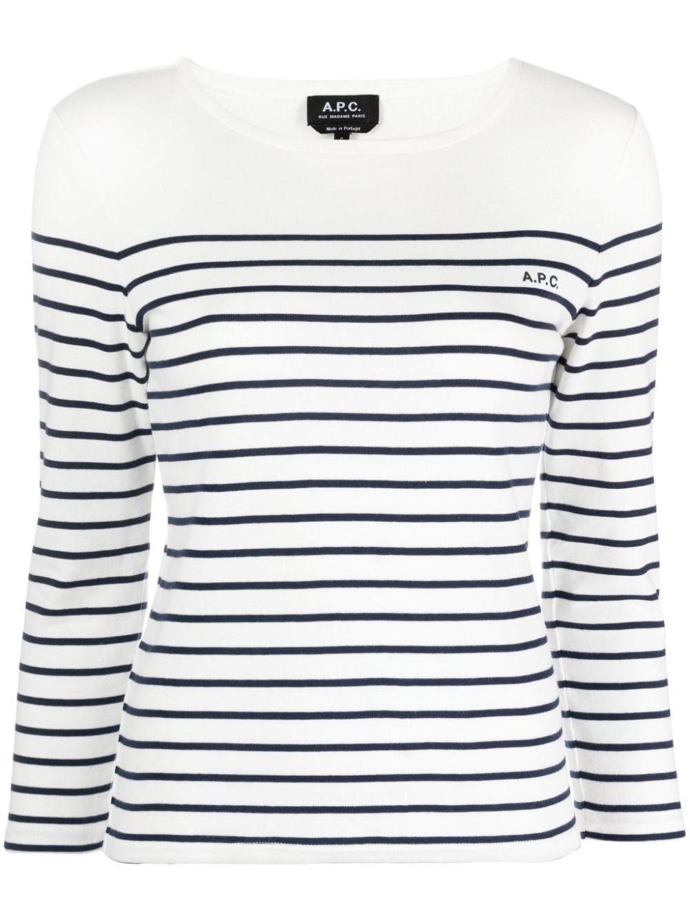 striped long-sleeve T-shirt - 1