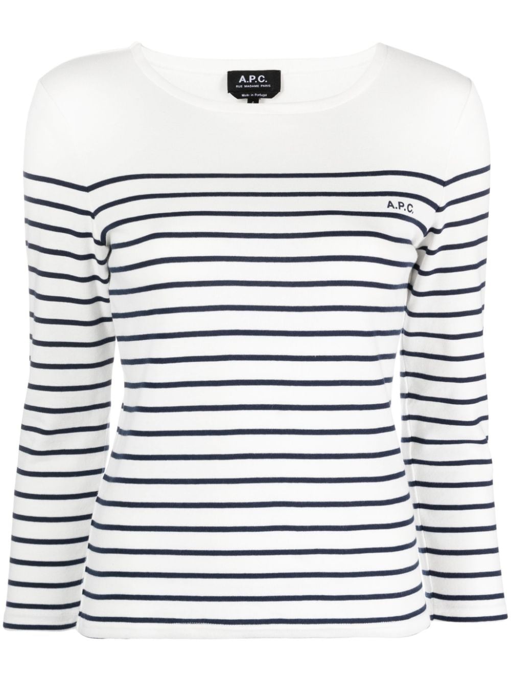 striped long-sleeve T-shirt - 1