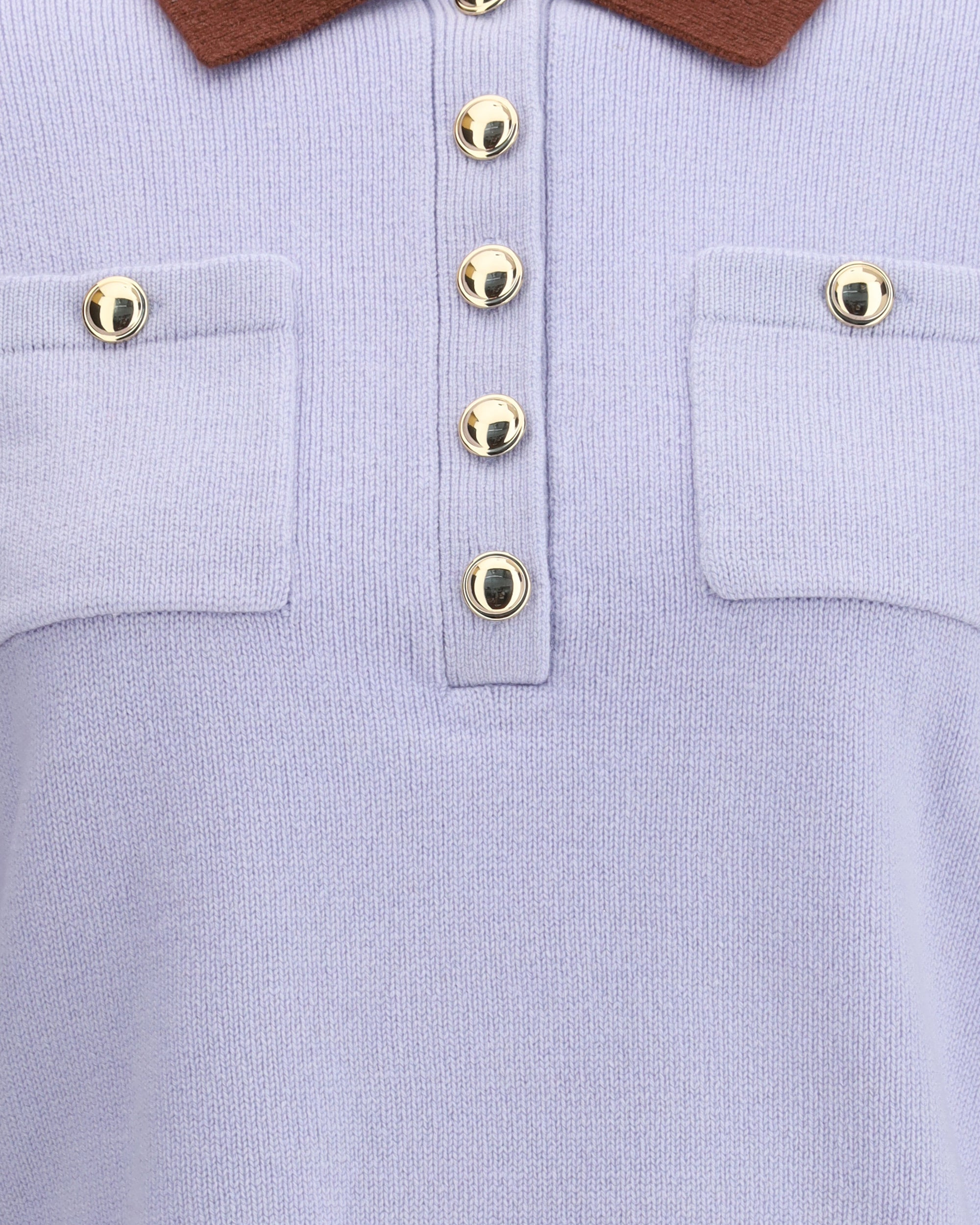 Contrast collar Sweater - 3