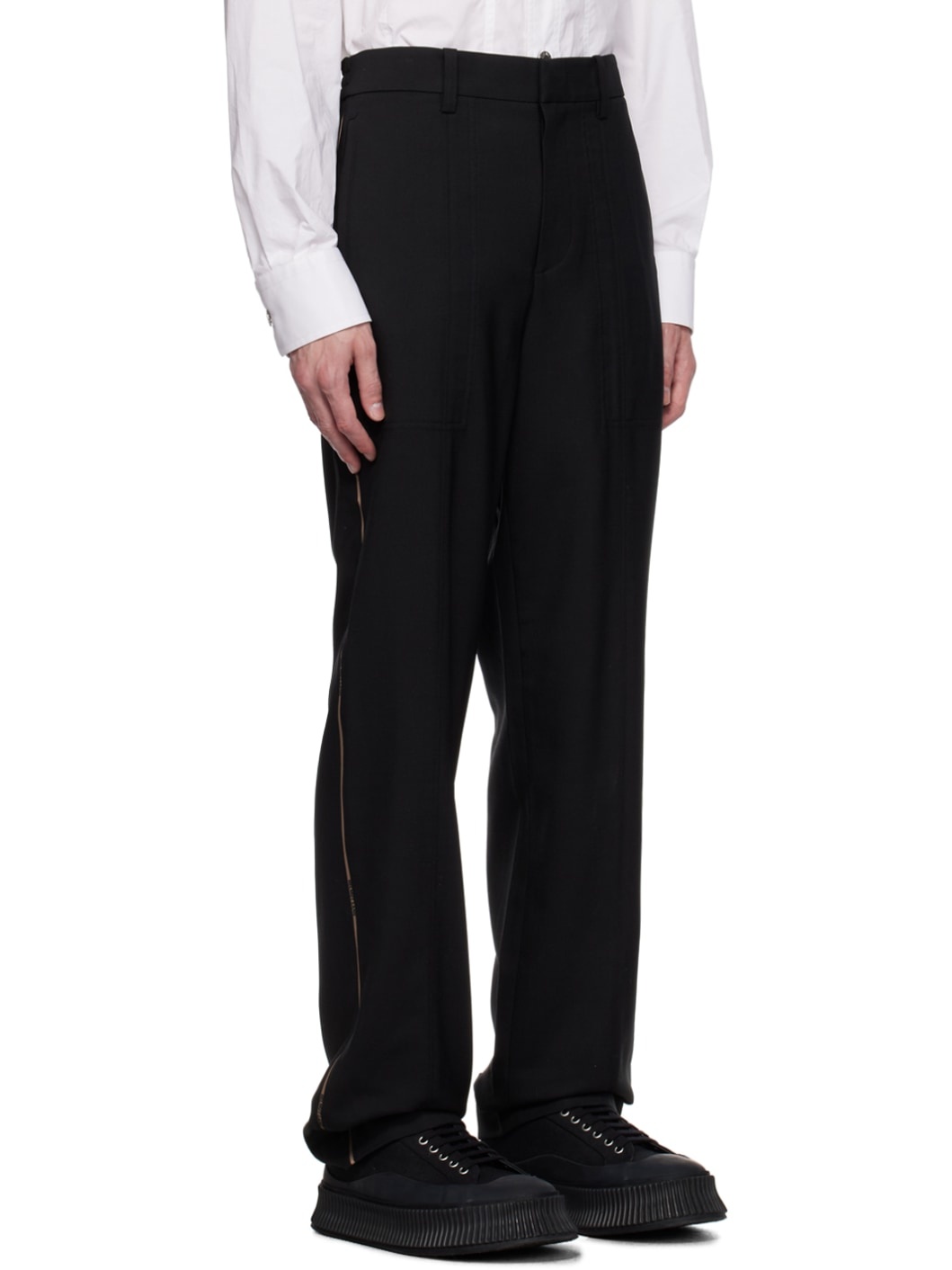 Black Pleated Trousers - 2