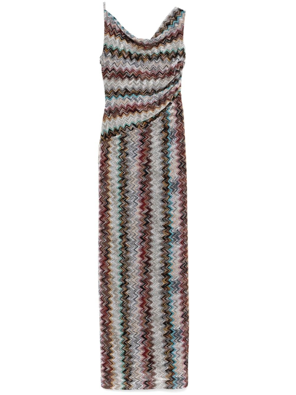 zigzag-woven maxi dress - 1