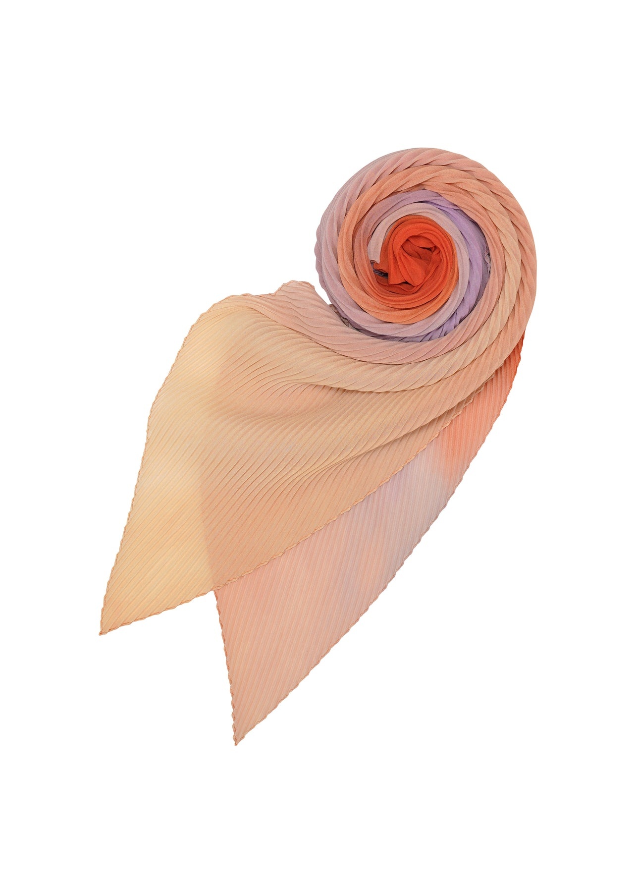 SUFFUSED PLEATS SCARF - 2