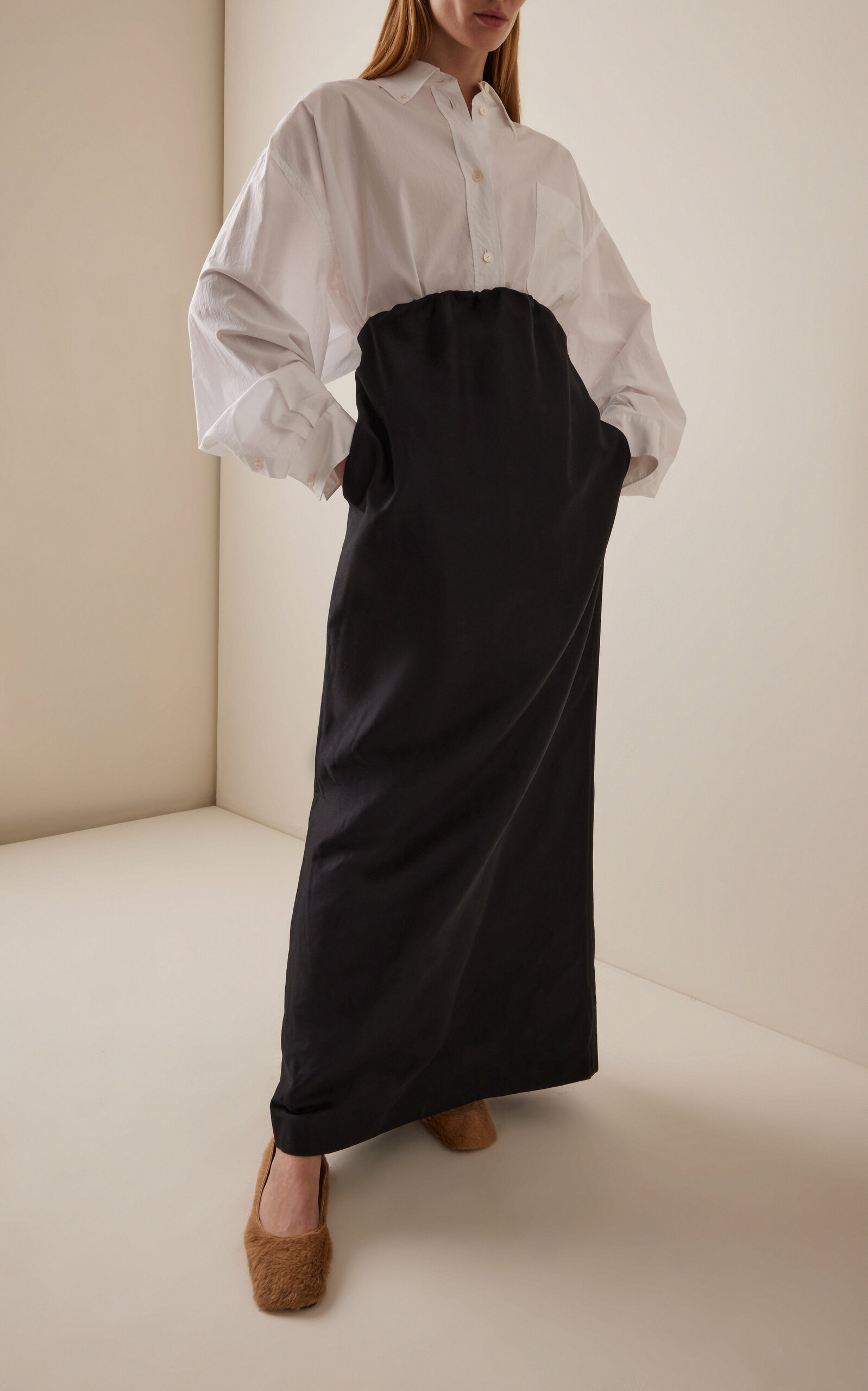 Victoria Cotton Poplin Long Shirt white - 3