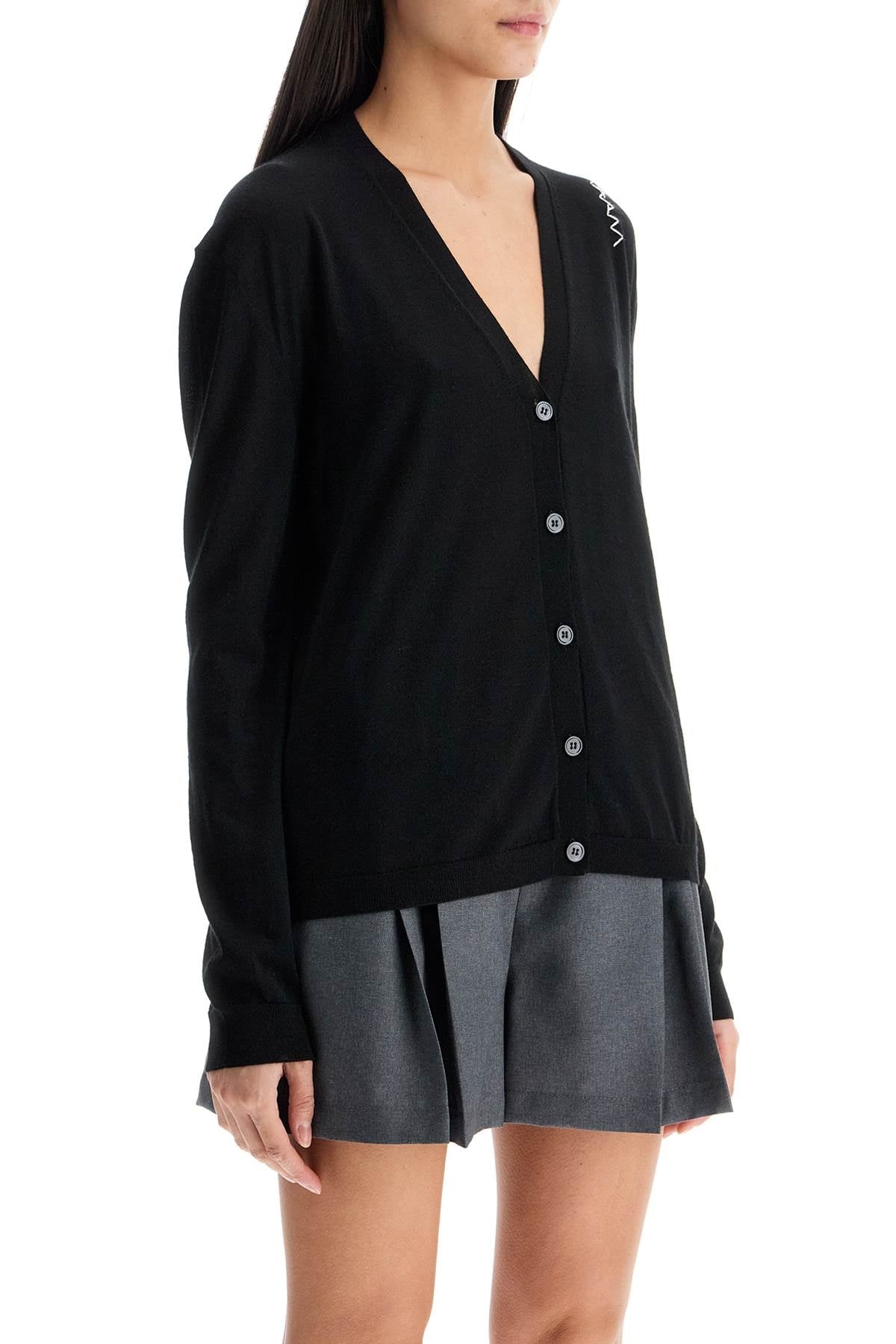 Marni Wool And Silk Blend Cardigan Women - 2