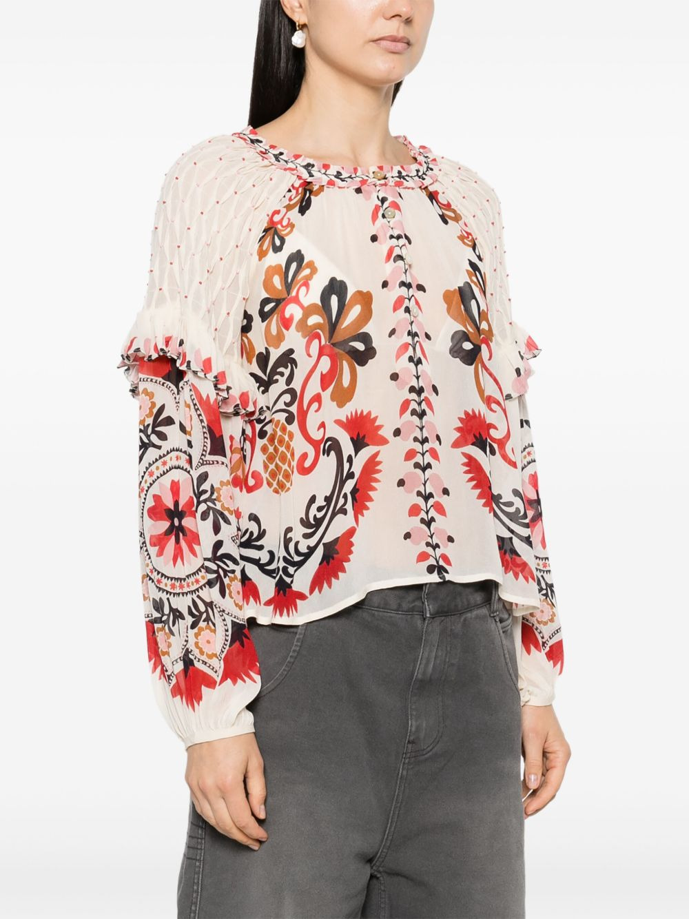 Cashew Mandala blouse - 3