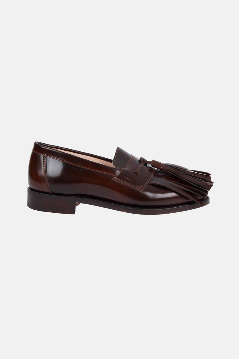 EMILIA WICKSTEAD Grenson X Emilia Wickstead Grenda Loafer In Dark Brown Leather outlook