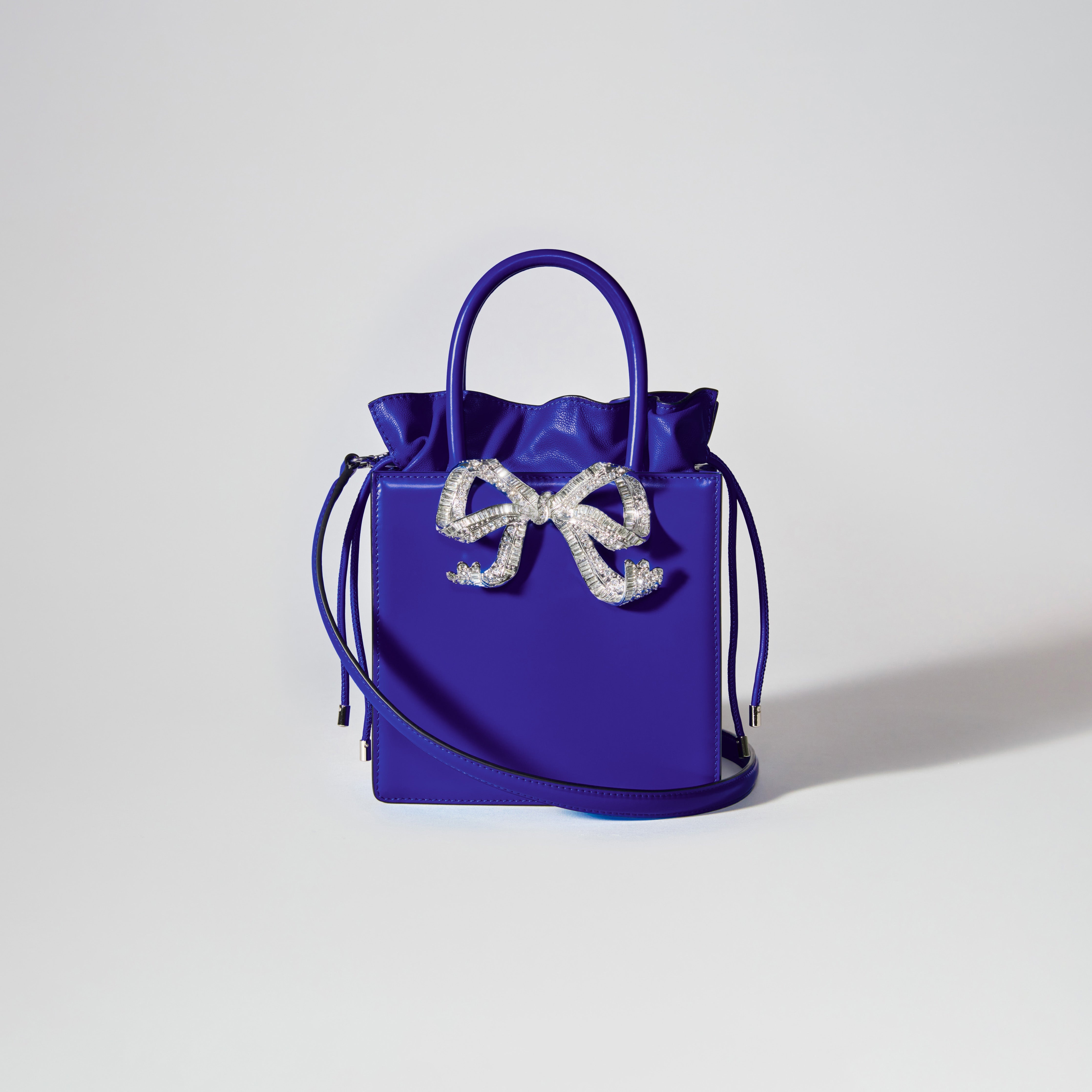 Blue Mini Tote Bow Bag - 4