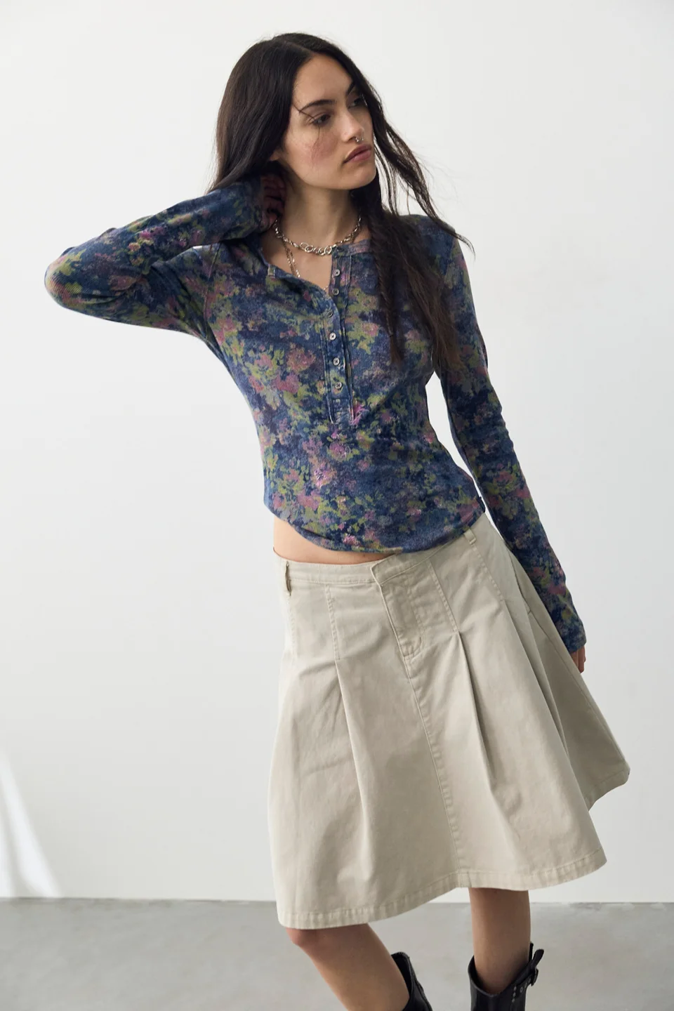 Jamie Printed Henley - 1