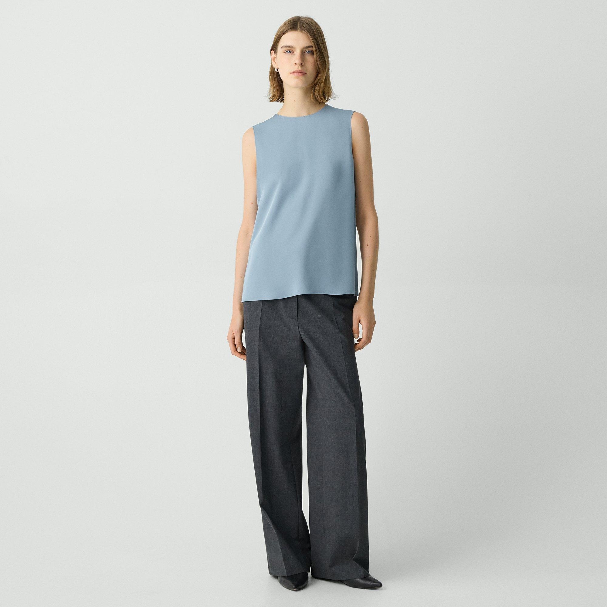 Shell Top in Silk Georgette - 6