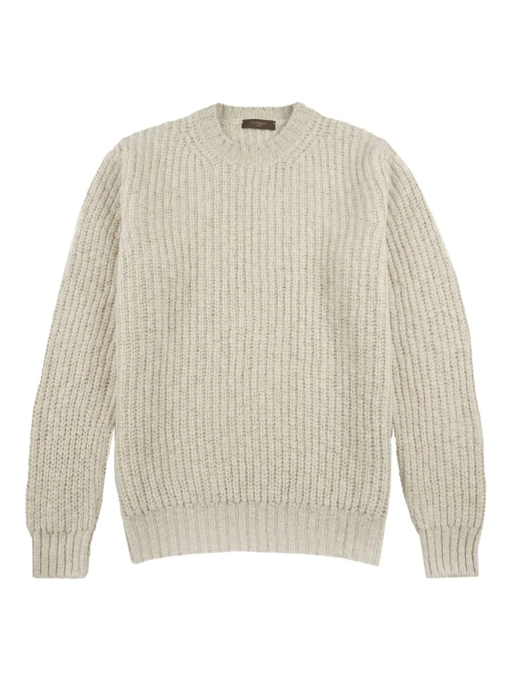 round-neck wool sweater - 1