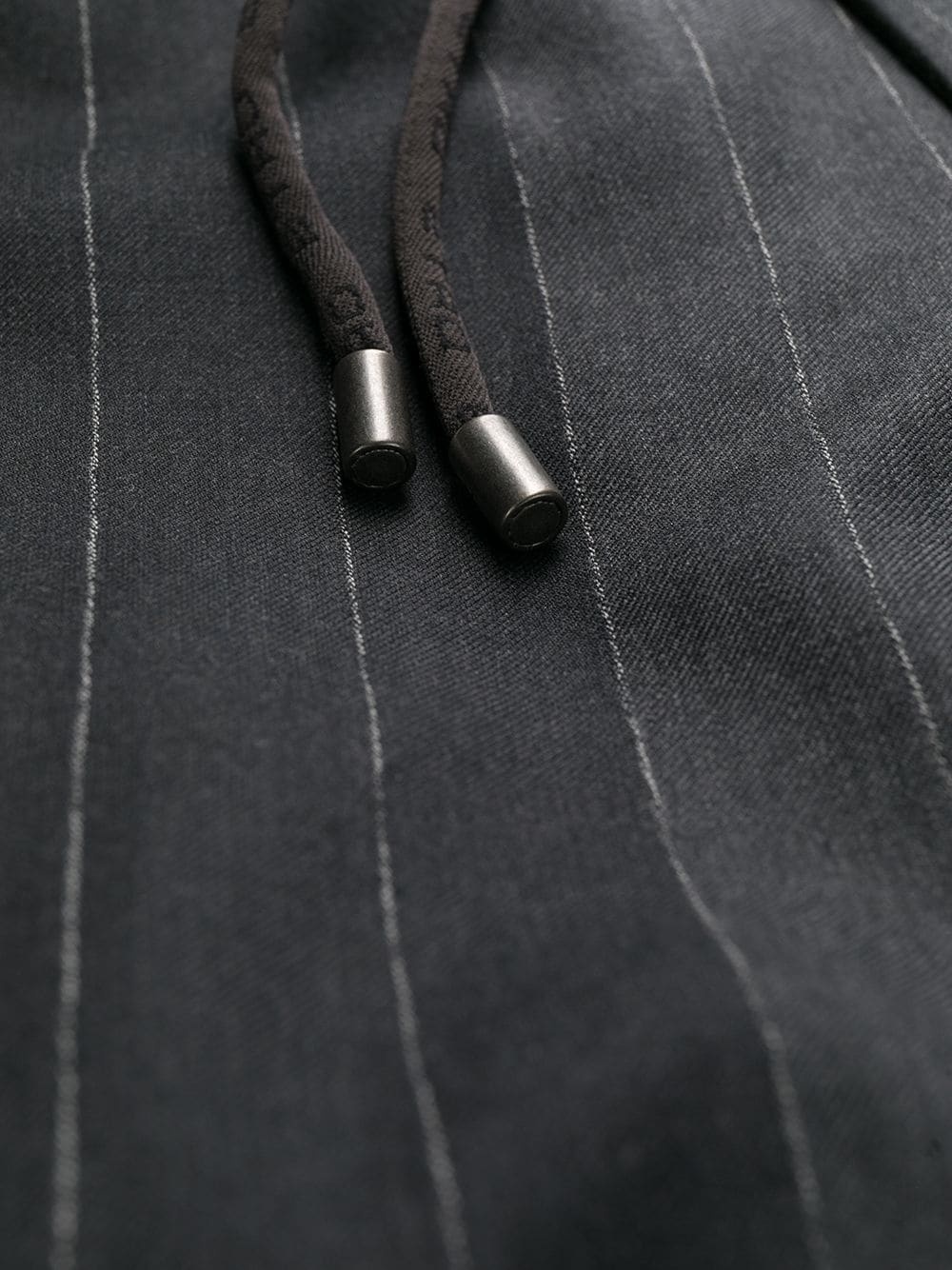 striped drawstring-waist trousers - 6