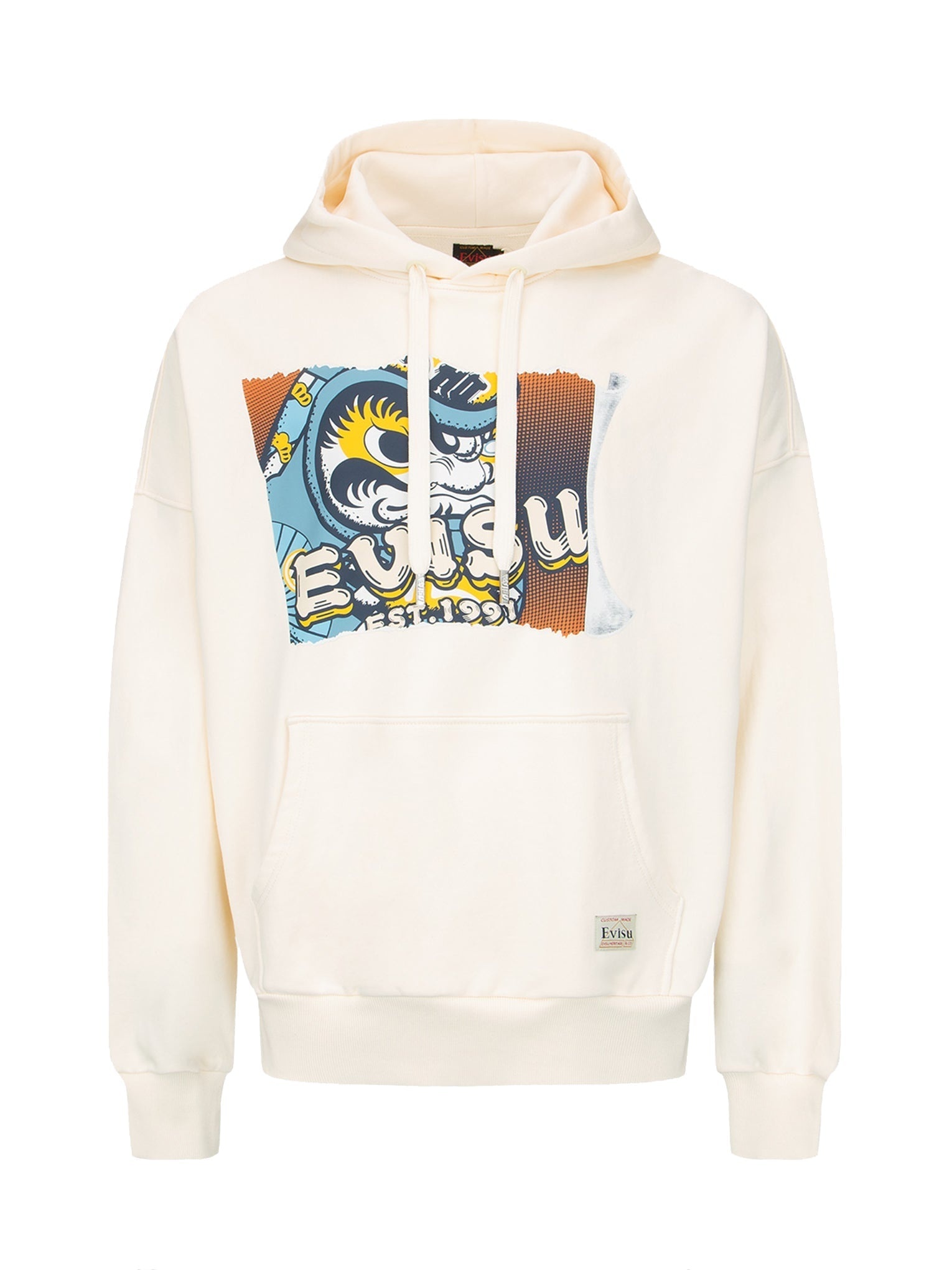 Tear-off Daruma Poster Print Hooded Sweatshirt - 10