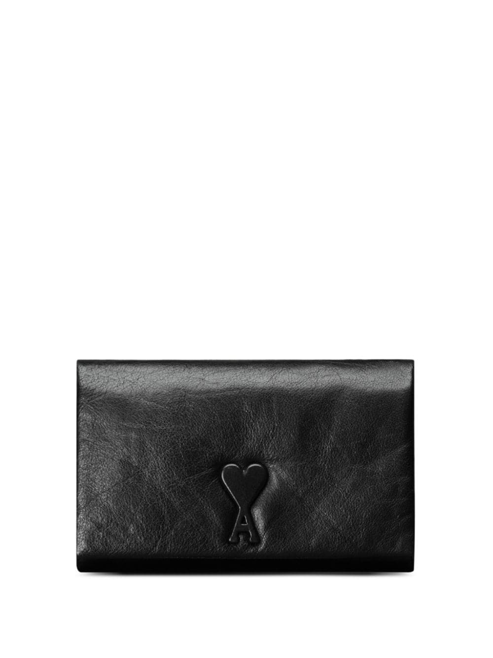 embossed-logo shoulder bag - 1