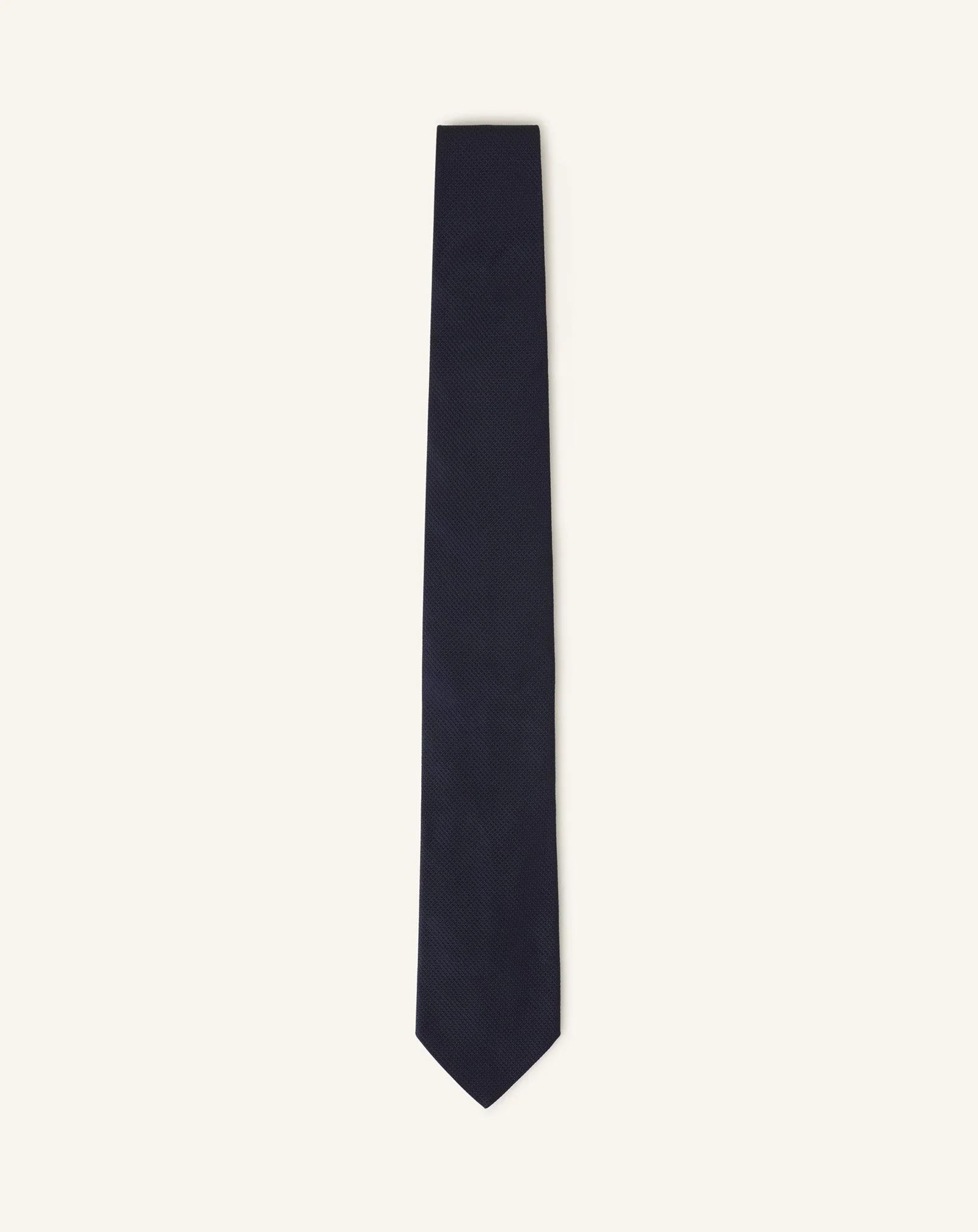 PLAIN SILK PIQUE TIE - 1