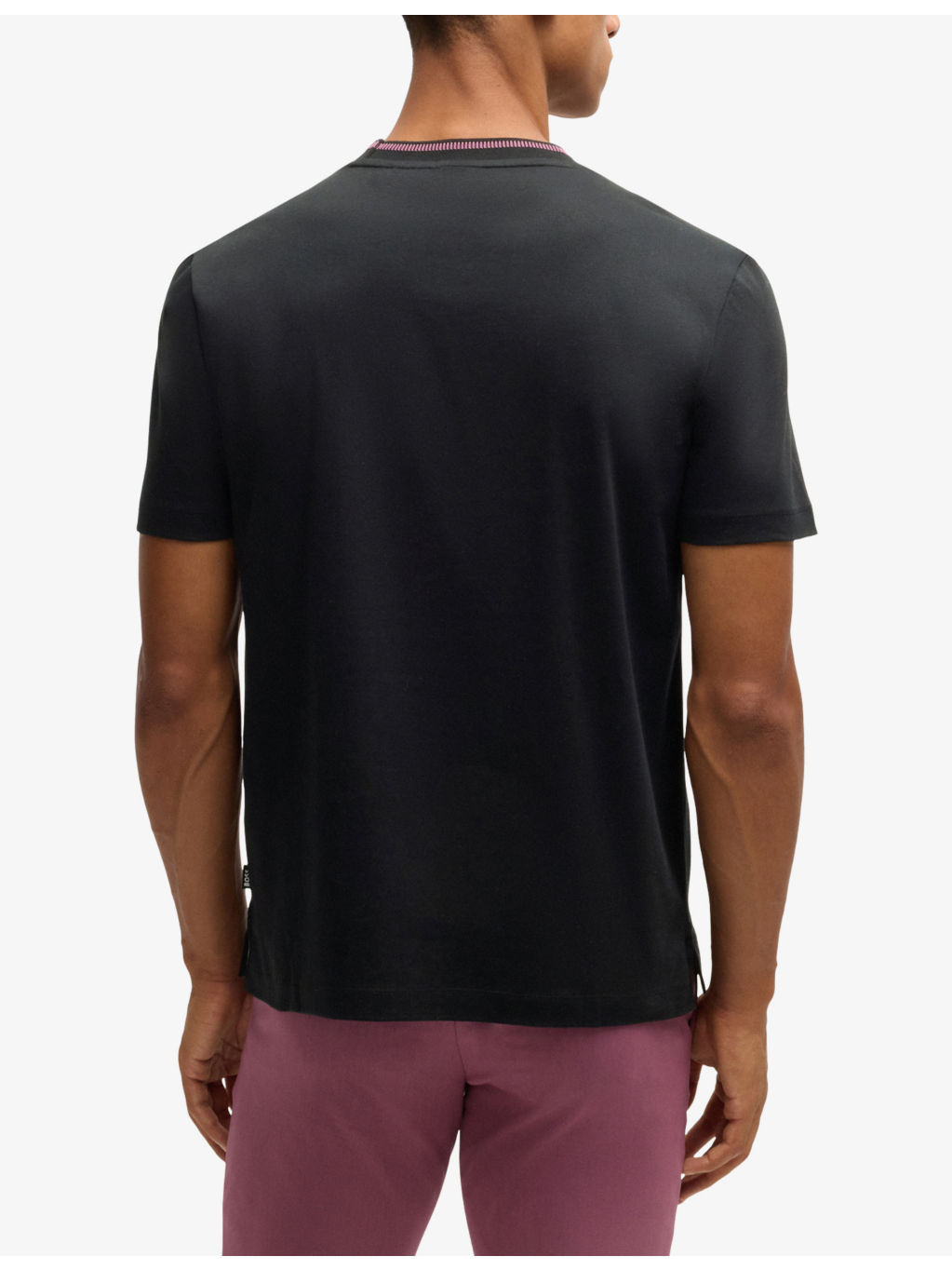 Striped-trim slim-fit cotton-jersey T-shirt - 4