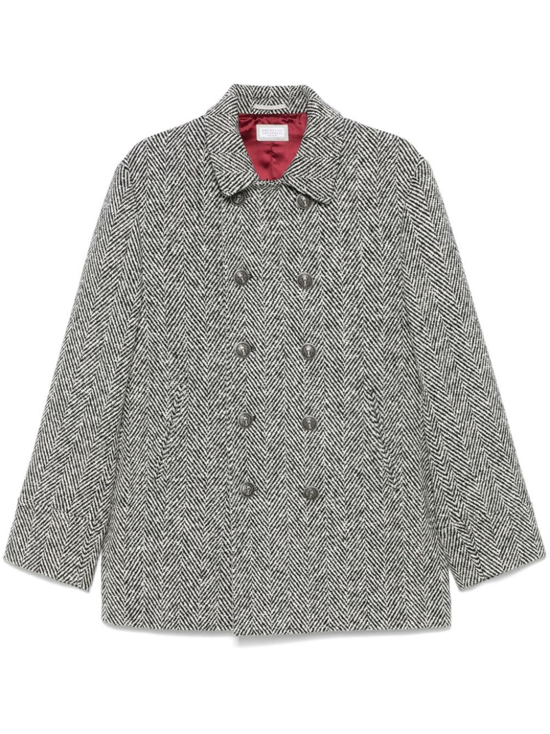 chevron virgin wool peacoat 1