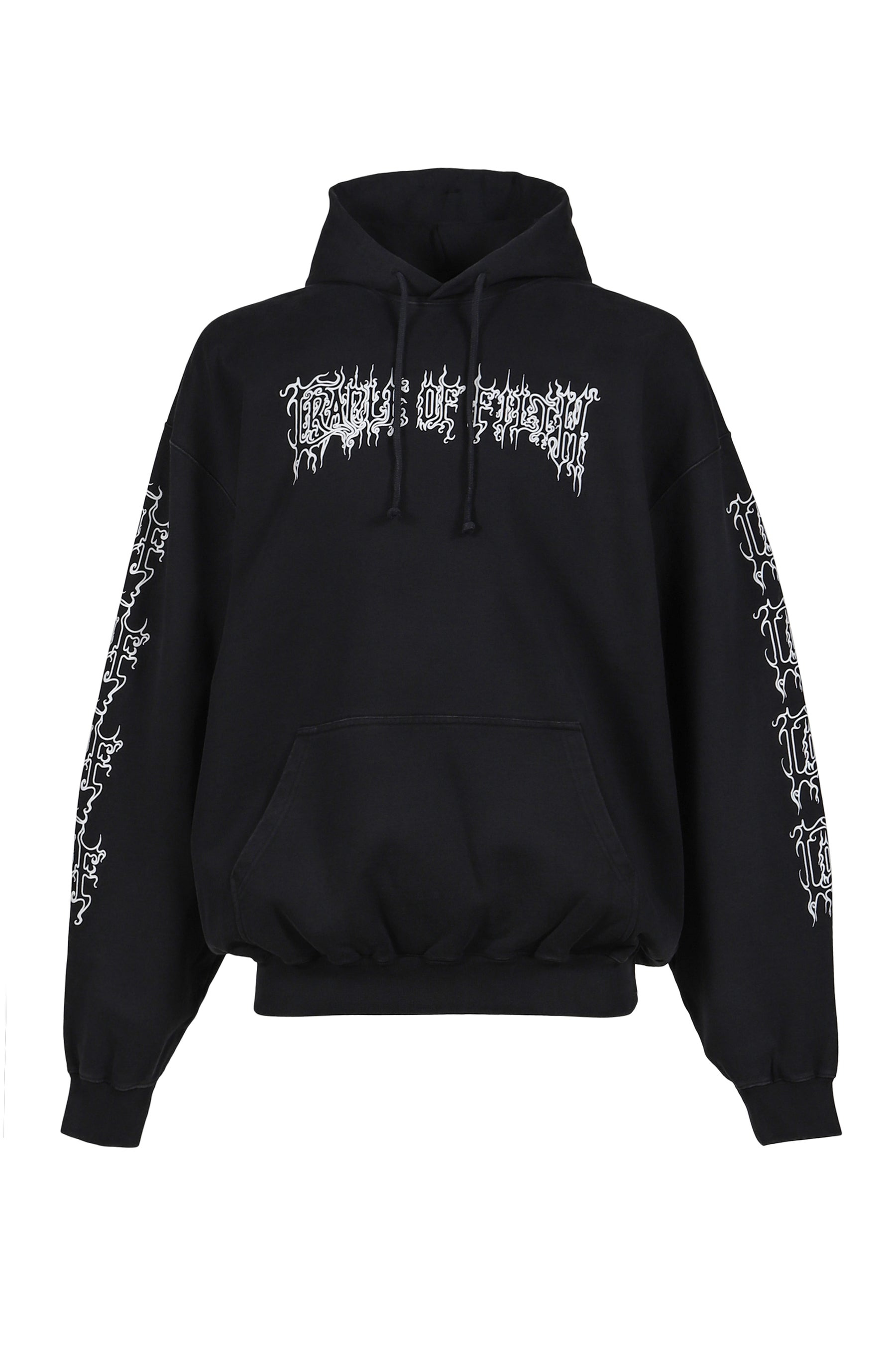 COF LOGO OVERSIZED HOODIE / WASHED BLK - 5