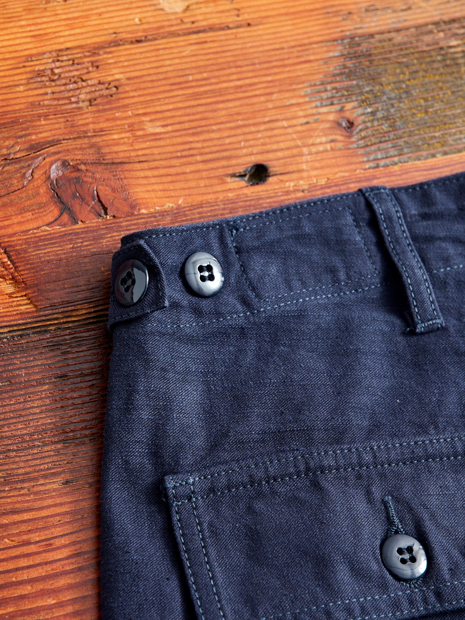 1811-IND Military Baker Pants in Indigo - 9