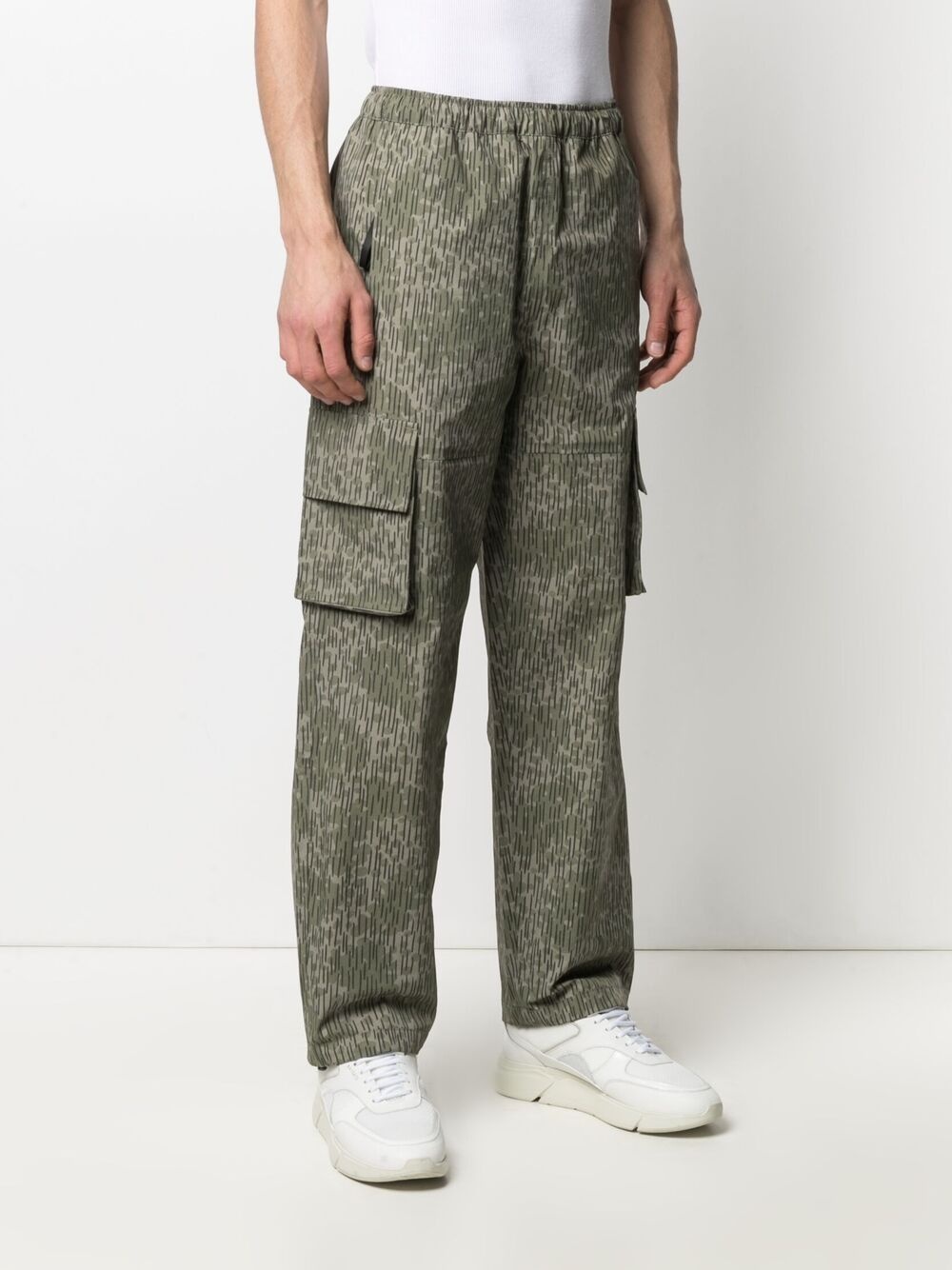 Apex embroidered-logo cargo trousers - 3