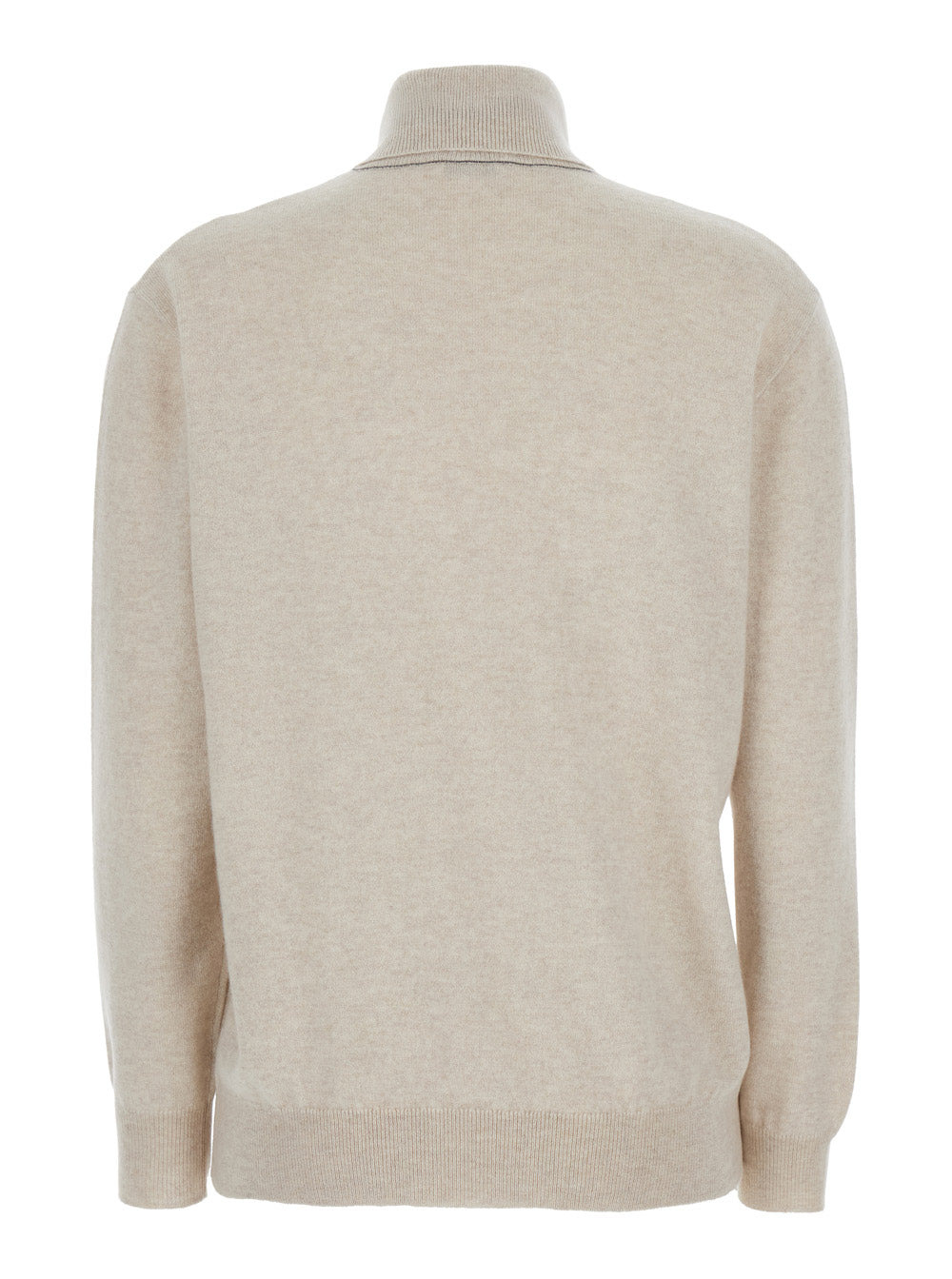 Brunello Cucinelli Women Beige Turtleneck Sweater In Cashmere Woman - 2