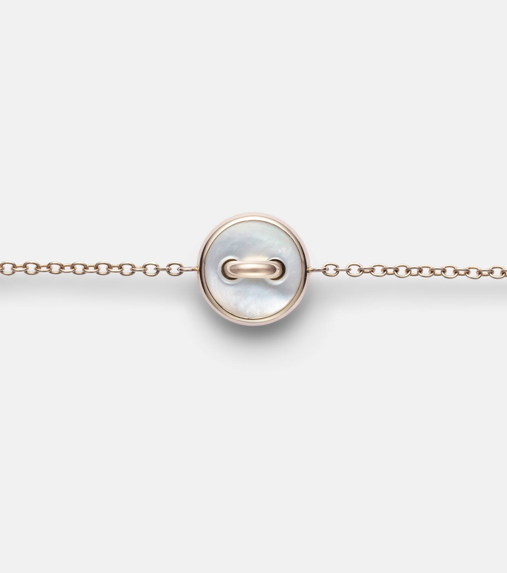 Pom Pom Dot 18kt rose gold chain bracelet with gemstones - 4