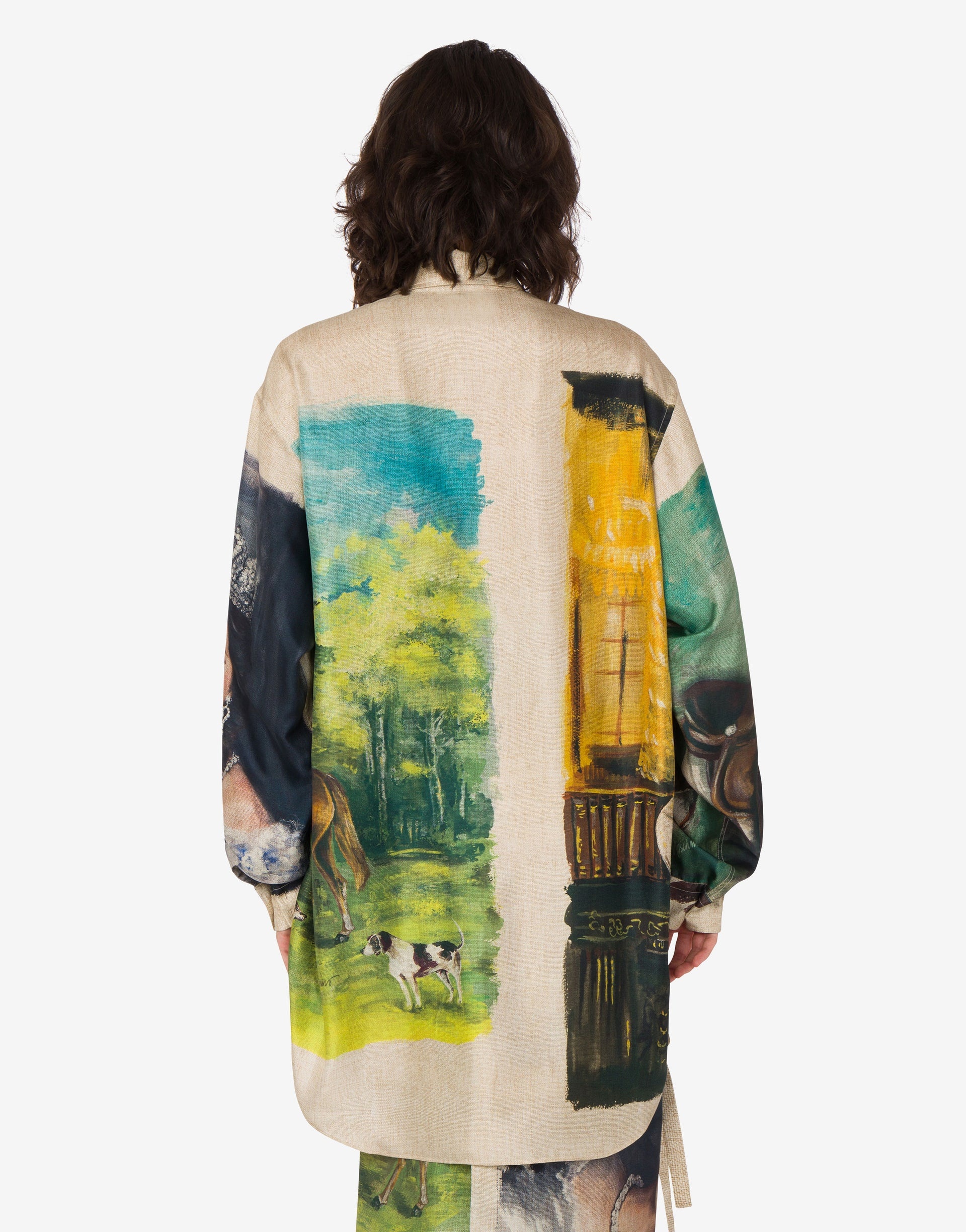 PRINTED SILK TWILL SHIRT - 3