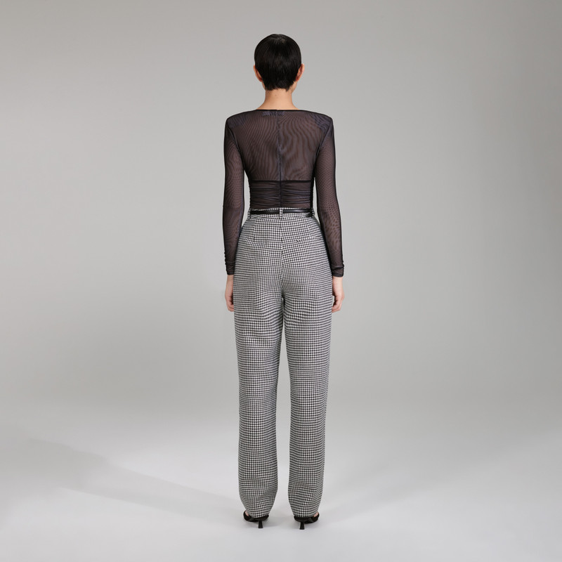 self-portrait Houndstooth Trousers outlook