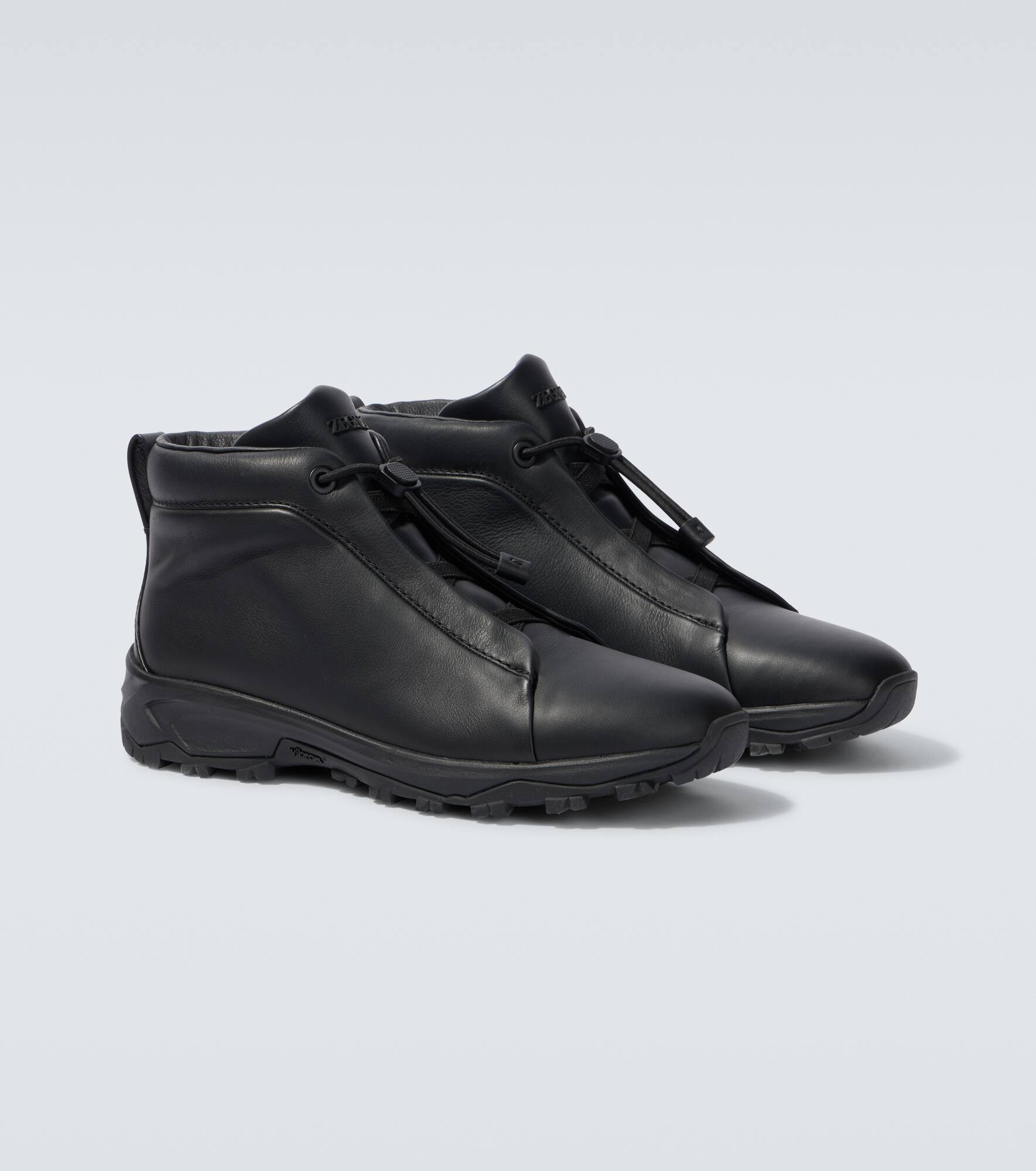 Triple Stitch Vetta leather sneakers - 5