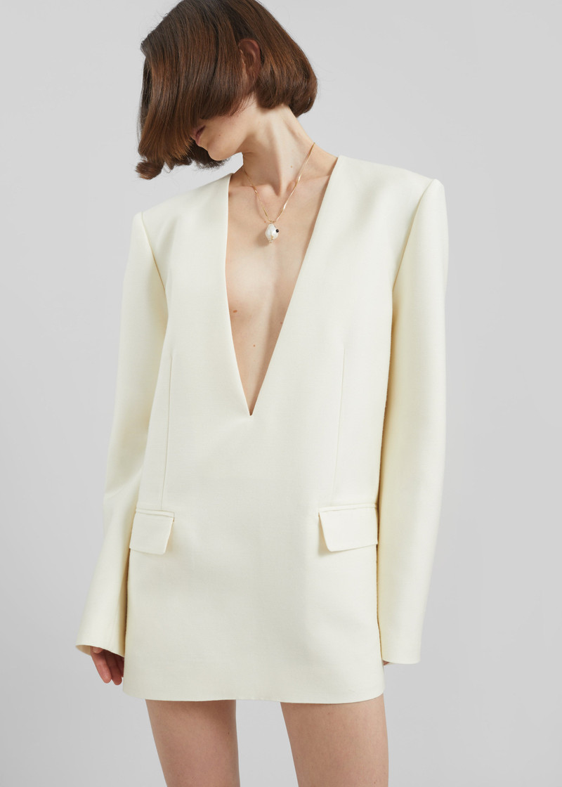 Serra Blazer Dress - Cream 4