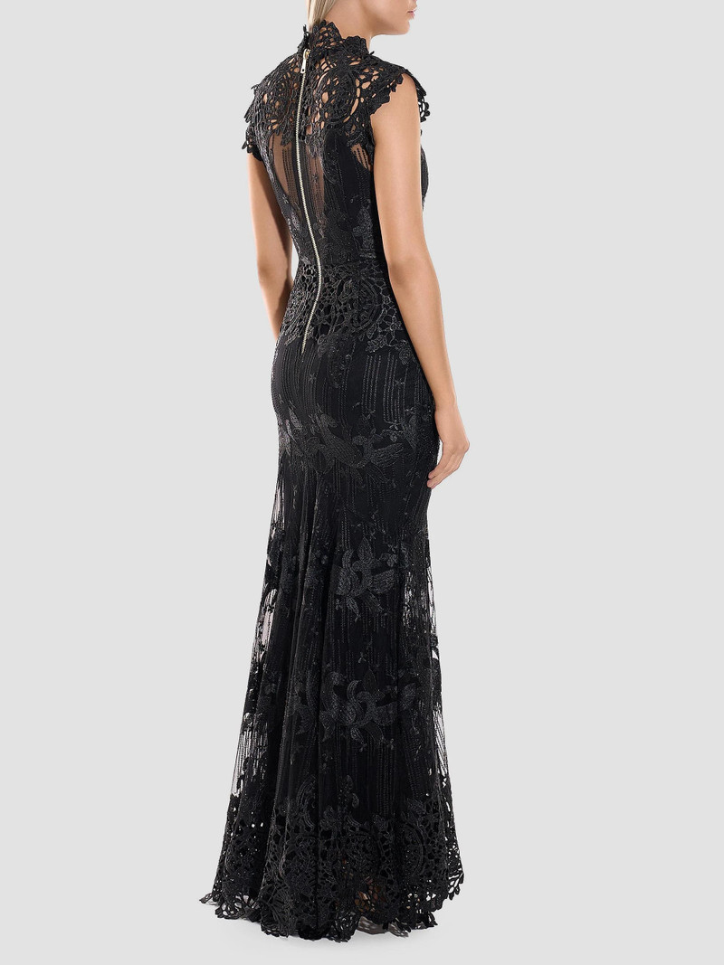 Women's Stolen Dreams Lace Floral-Appliqué Mermaid Gown - Black 5