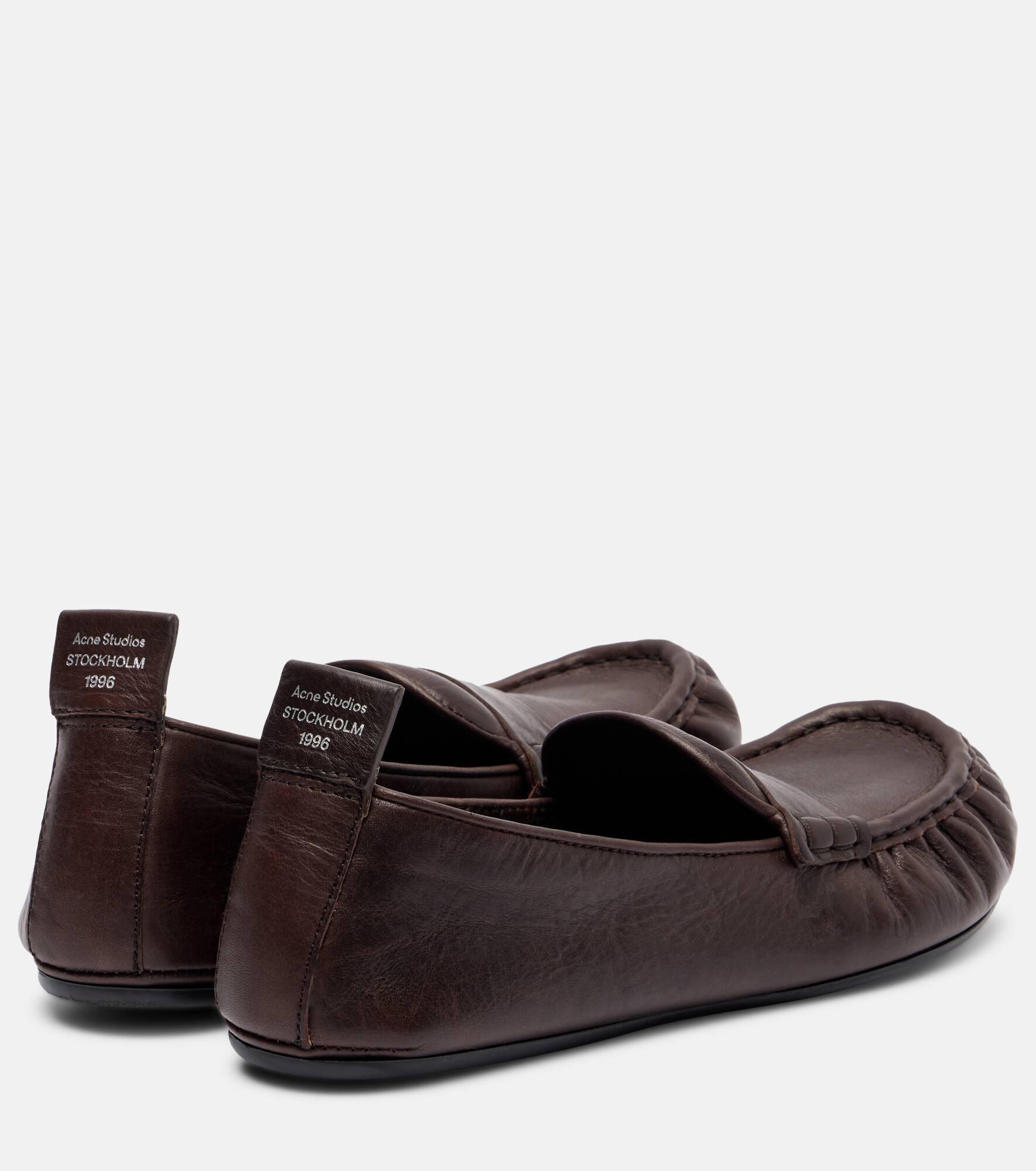 Leather penny loafers - 2