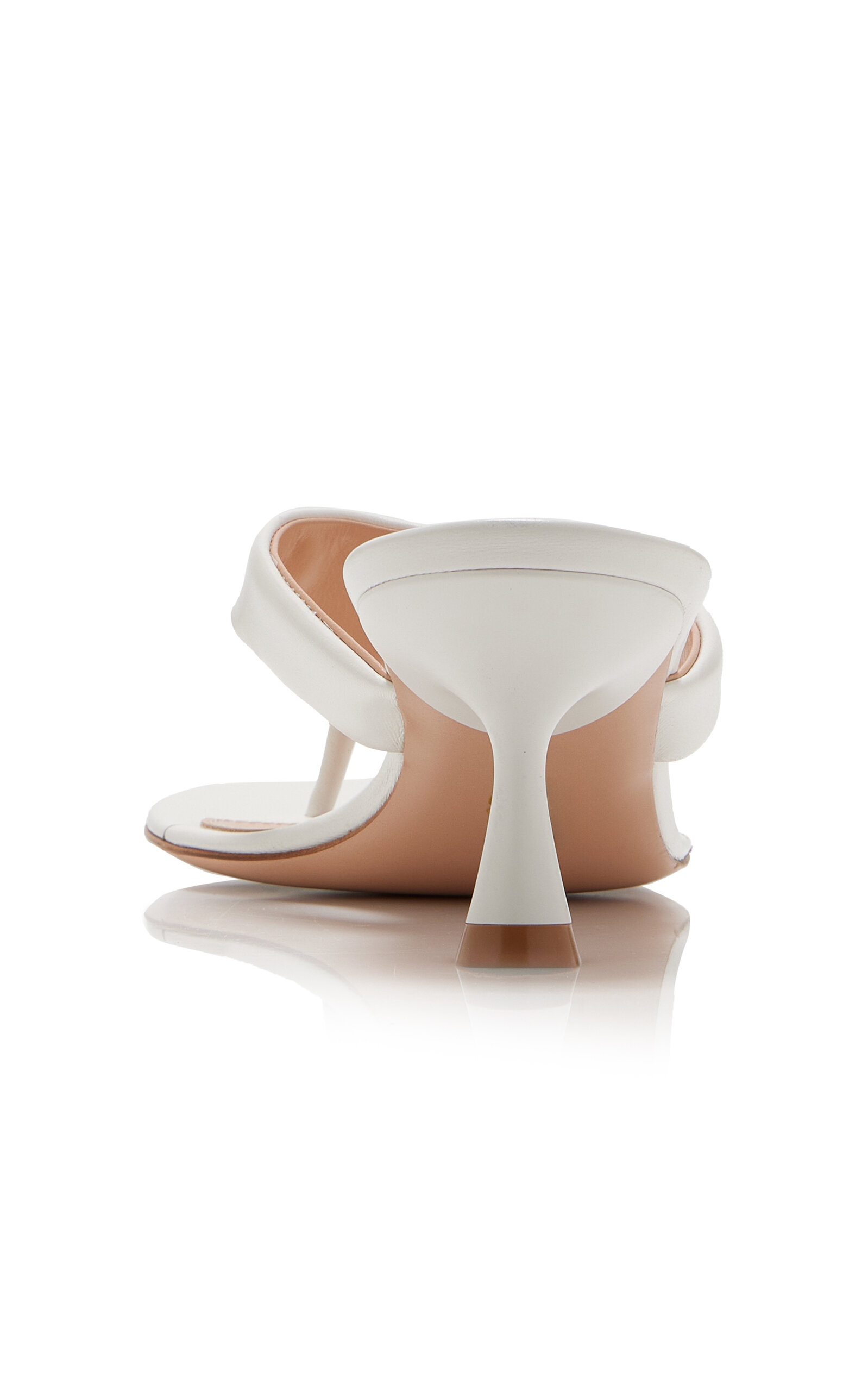 Leather Thong Sandals white - 5