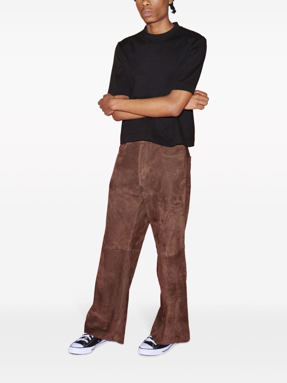 x Violet Getty cropped T-shirt - 3