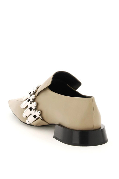 Jil Sander LEATHER LOAFERS WITH METAL DETAIL outlook