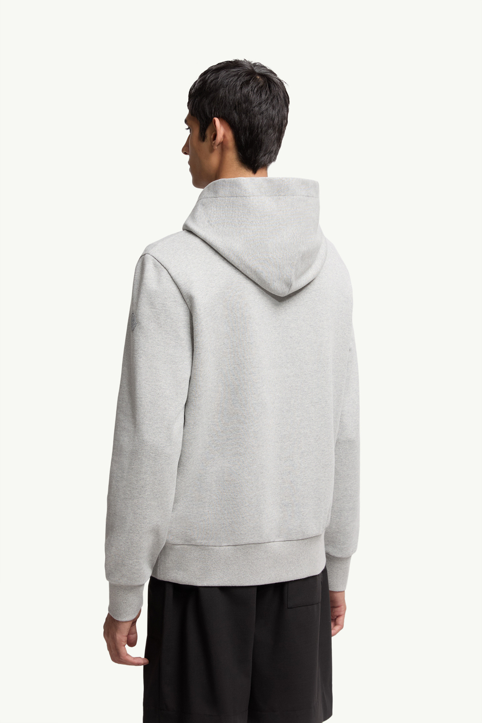 Embroidered Mountain Logo Cotton Hoodie - 5