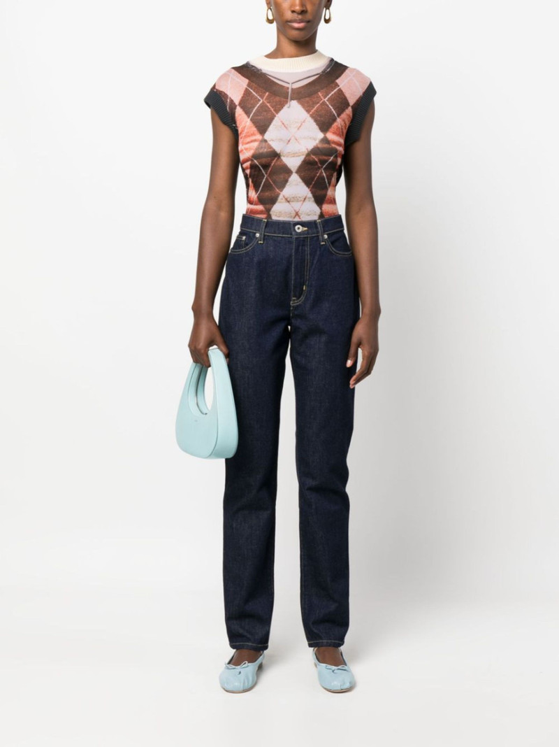 Kenzo logo-patch high-waisted jeans outlook