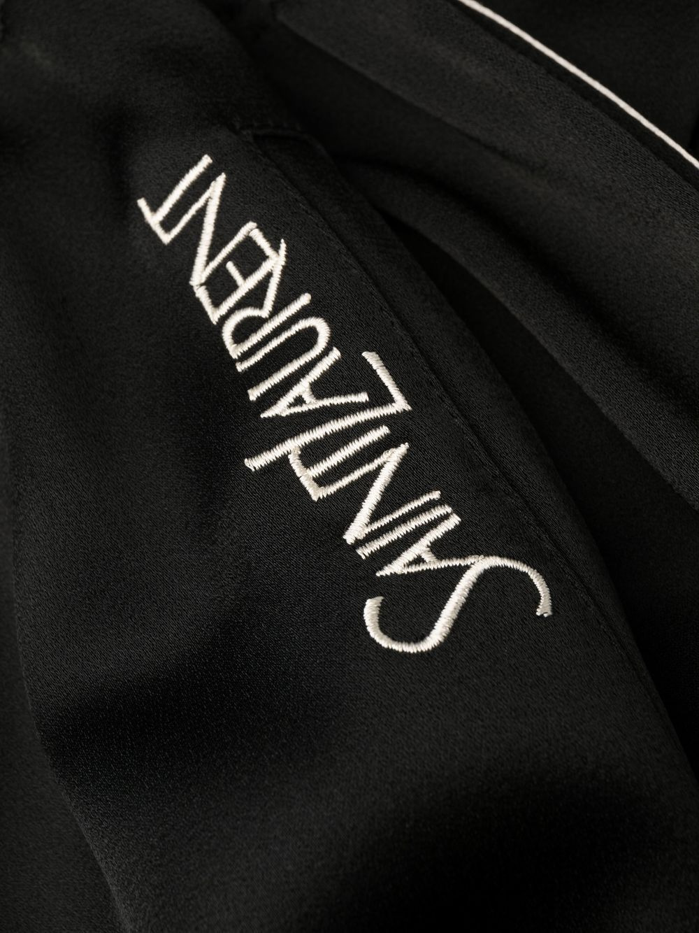 logo-embroidered crop trousers - 7