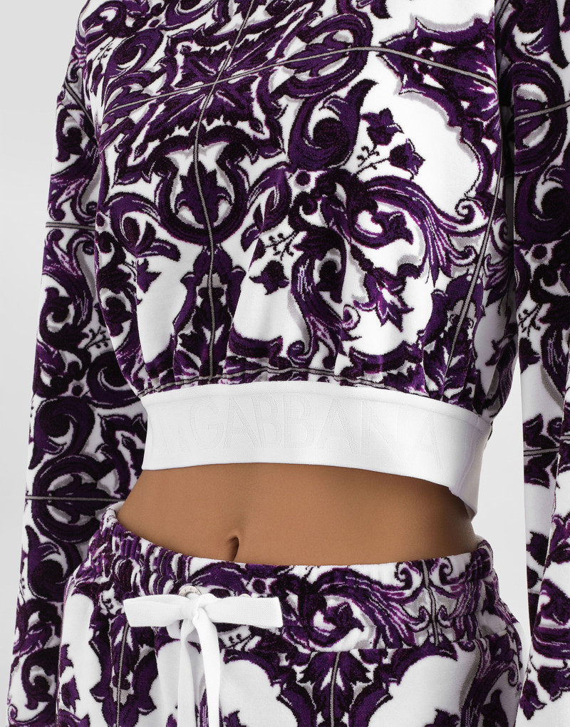 Jacquard chenille sweatshirt 4