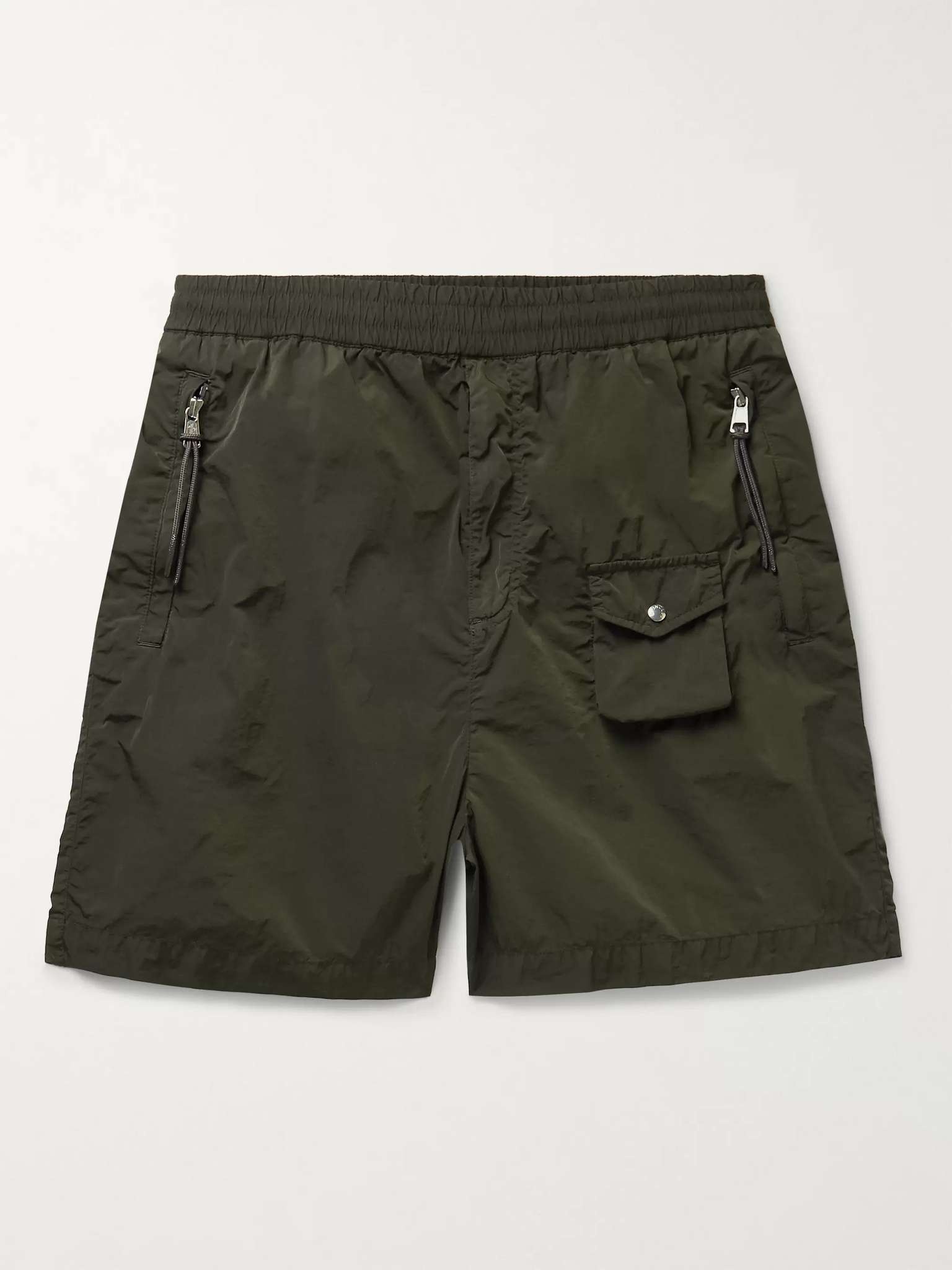 2 Moncler 1952 Wide-Leg Garment-Dyed Nylon Shorts - 1