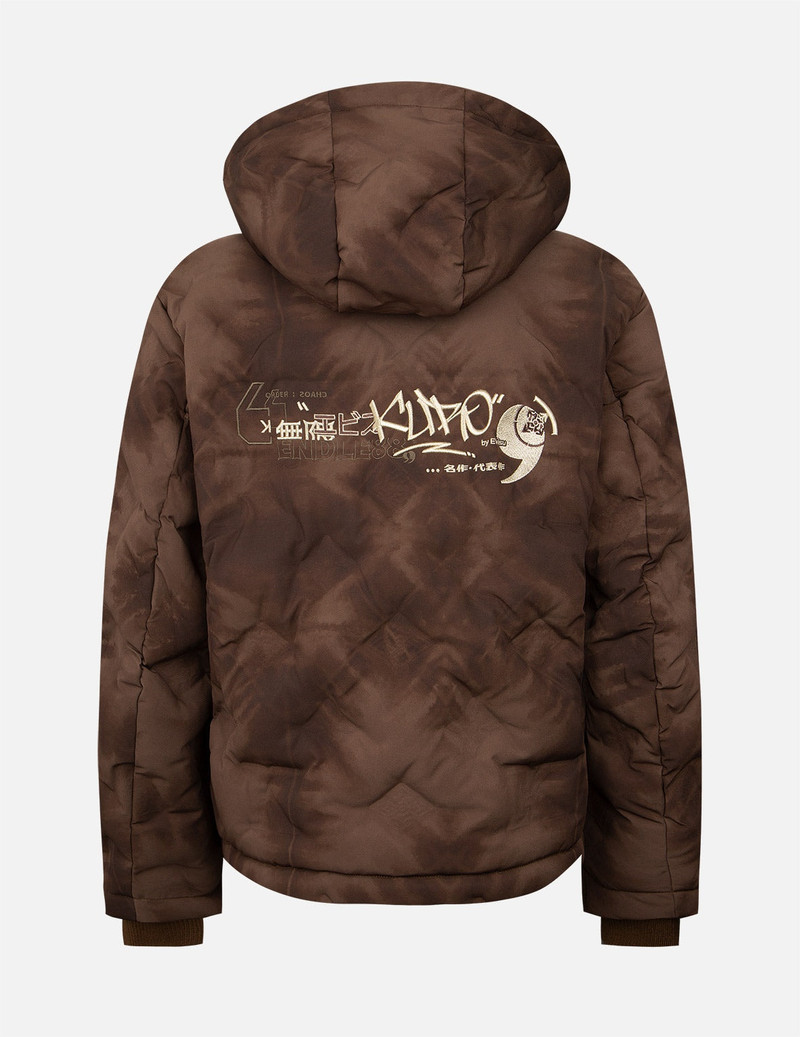 EVISU Embossed Graphics Tie Dye Print Down Jacket outlook