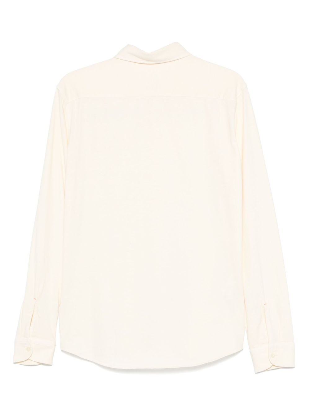 logo-embroidered cotton shirt - 2