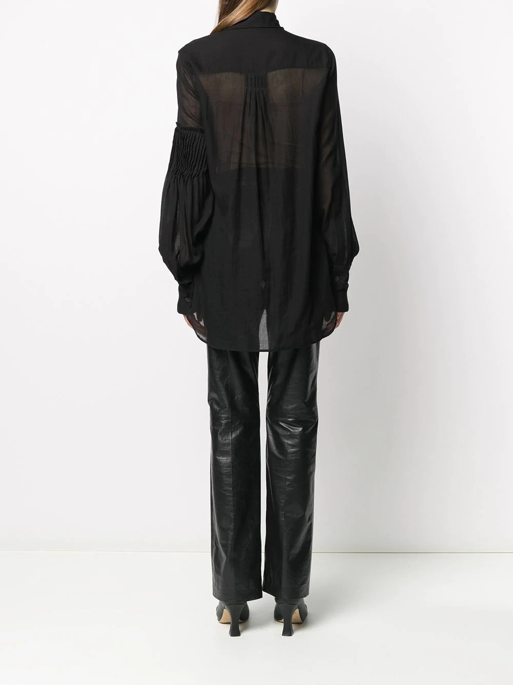 pleated detait shirt - 4