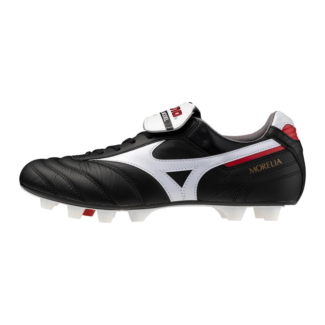 Morelia II Made in Japan KL Soccer Cleat, Black/White - 1